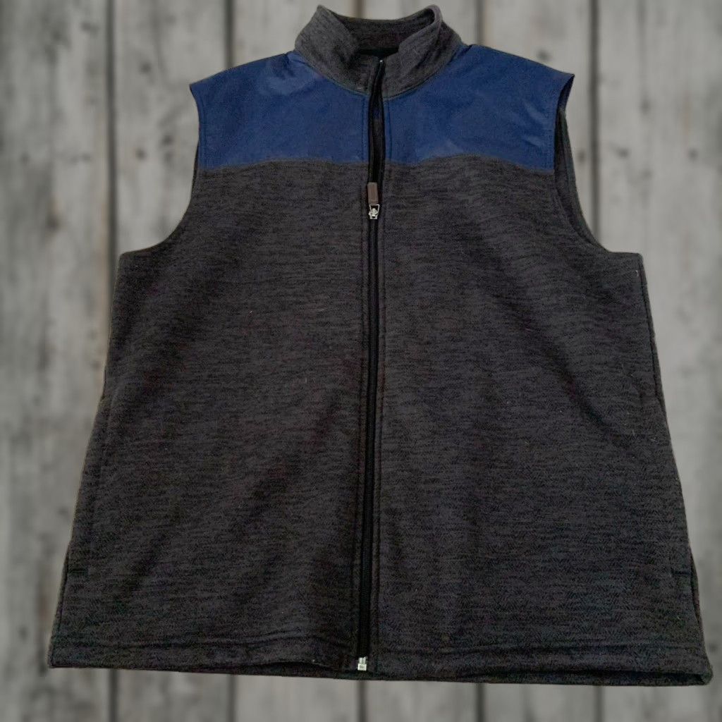 Izod IZOD Vest Mens M Fleece-Lined Blue Full Zip Golf Outdoor Casual Pockets Size US M / EU 48-50 / 2 - 1 Thumbnail
