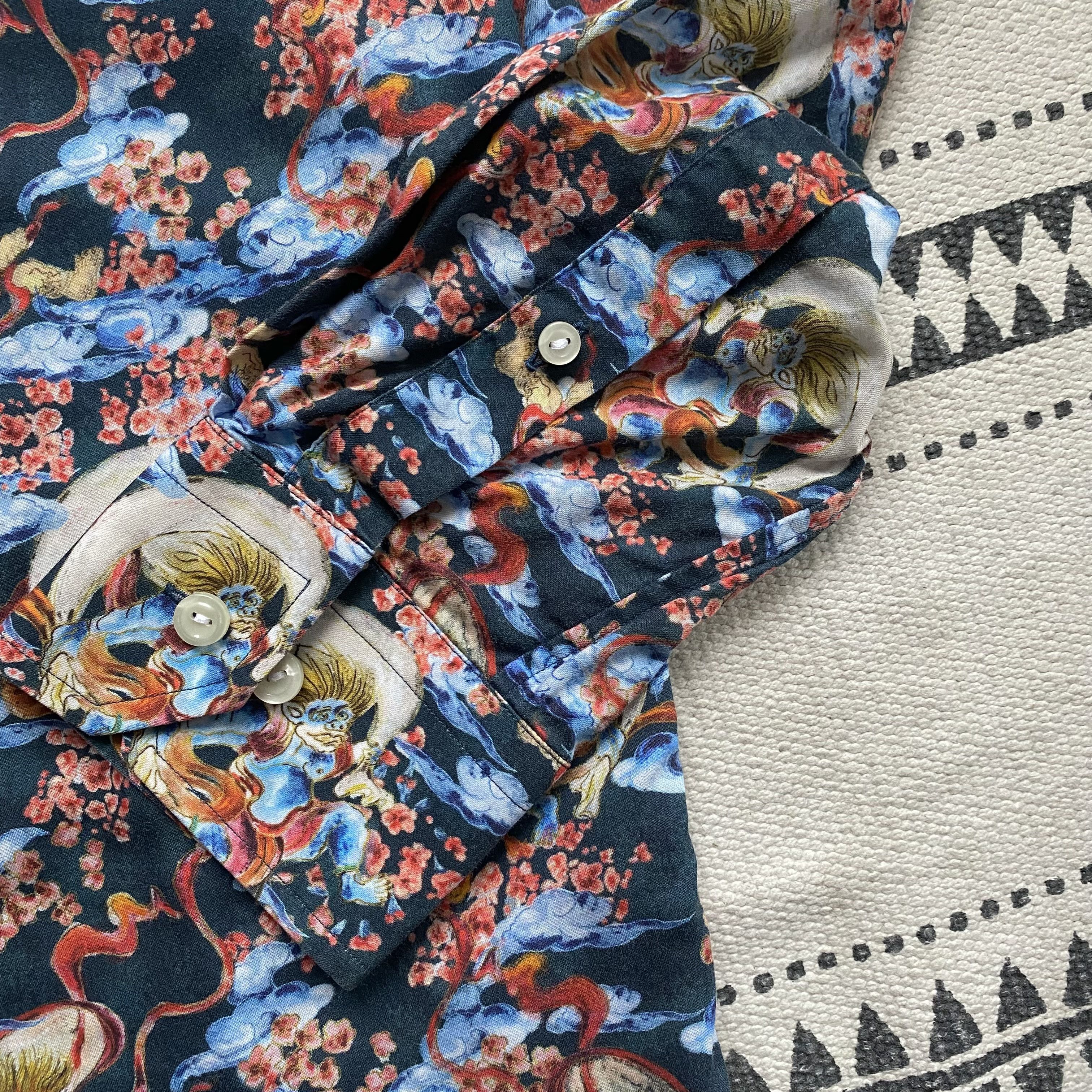 Eton Designer ETON Japanese Pattern Shirt multicolor Size US S / EU 44-46 / 1 - 7 Thumbnail