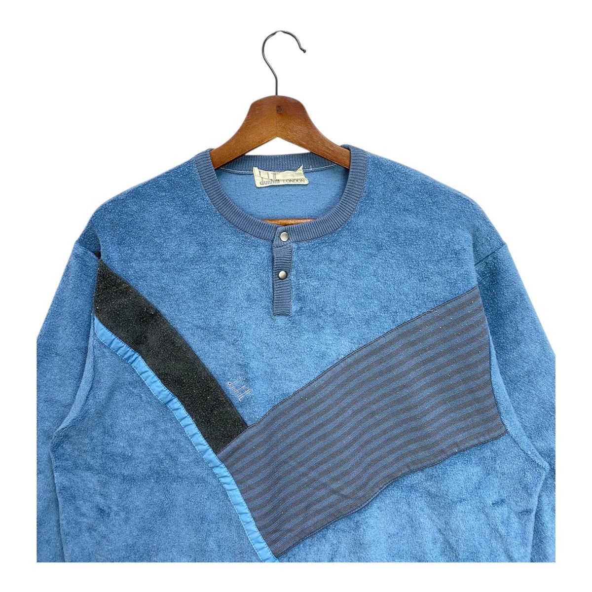Alfred Dunhill Vintage 90s Dunhill London Geometric Fleece Sweatshirt L Size US L / EU 52-54 / 3 - 2 Thumbnail