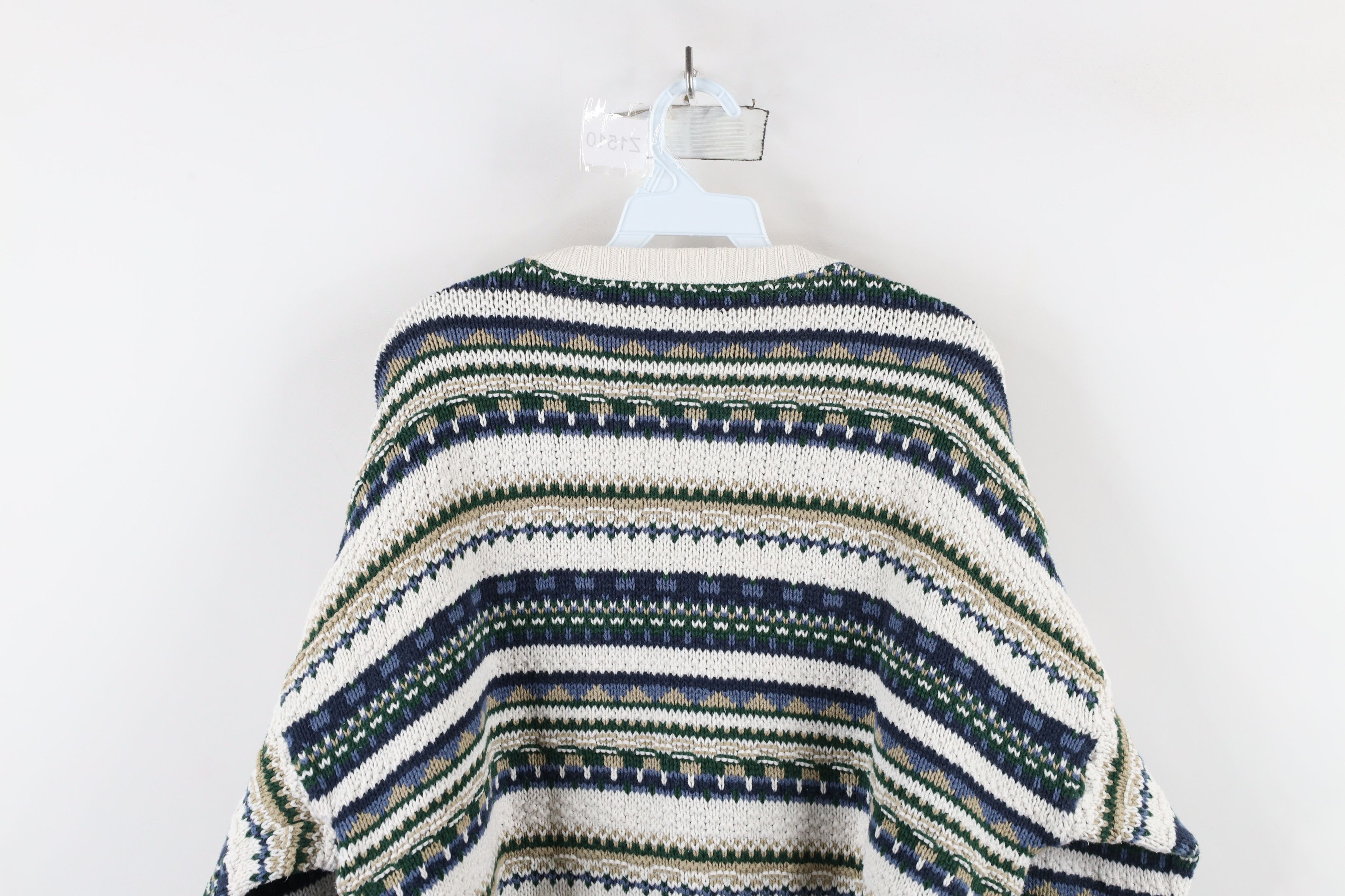 Vintage Vintage 90s Streetwear Knit Fair Isle Crewneck Sweater USA Size US XL / EU 56 / 4 - 7 Thumbnail