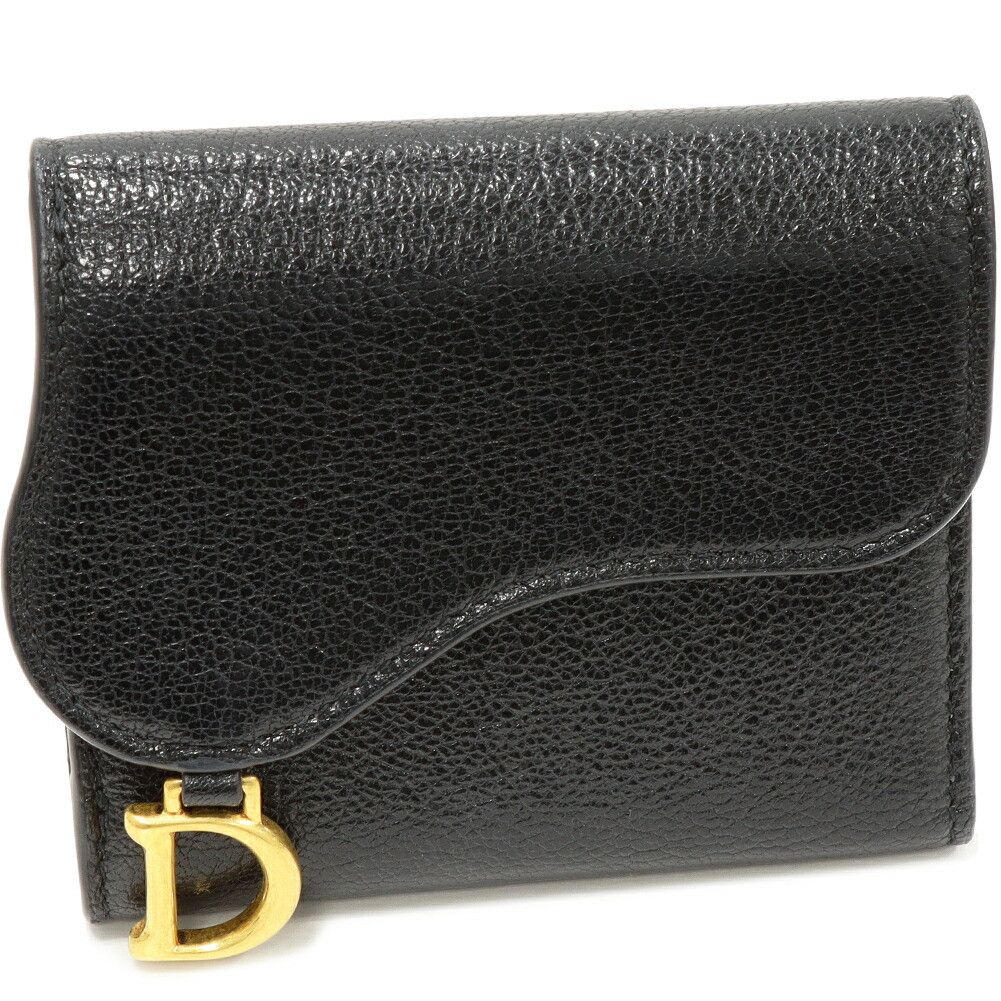 Dior Dior Dior Saddle Lotus Wallet Goatskin Wallet Leather Short Wallet S5652CCEH M900 DUTY FREE for USA Size ONE SIZE - 1 Thumbnail