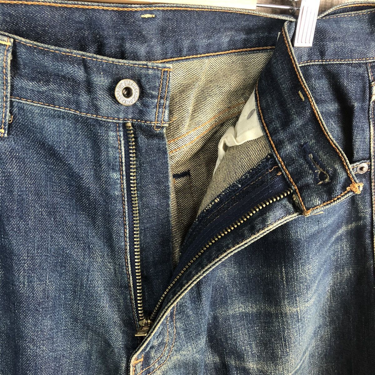Levi's Levis 503 Blue selvedge vintage Denim Pants #A2617 Size US 33 - 13 Thumbnail