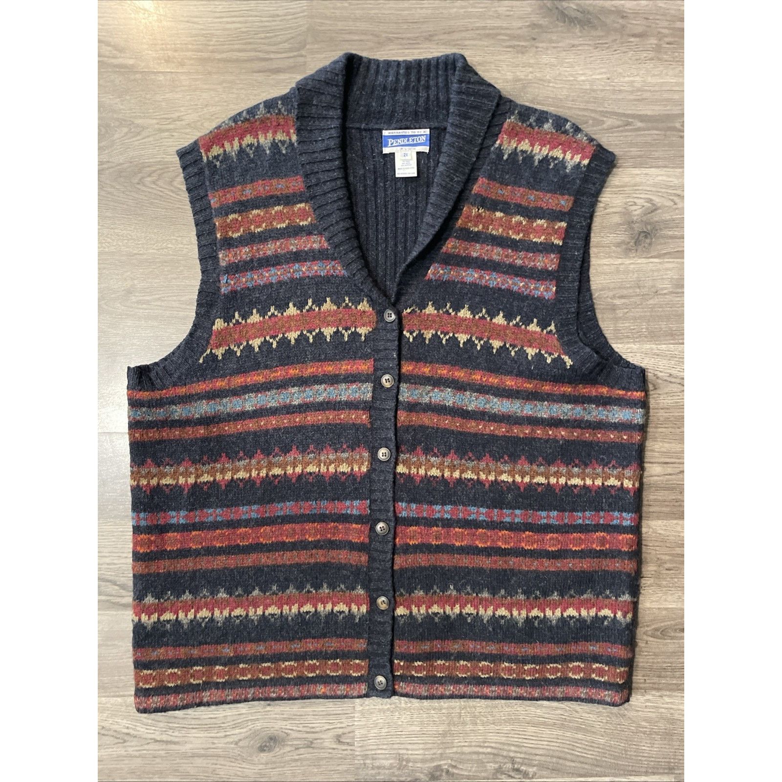 Pendleton Vintage Pendleton Knockabouts Plus 2X Aztec Wool Sweater Size XXL / US 16-18 / IT 52-54 - 1 Thumbnail