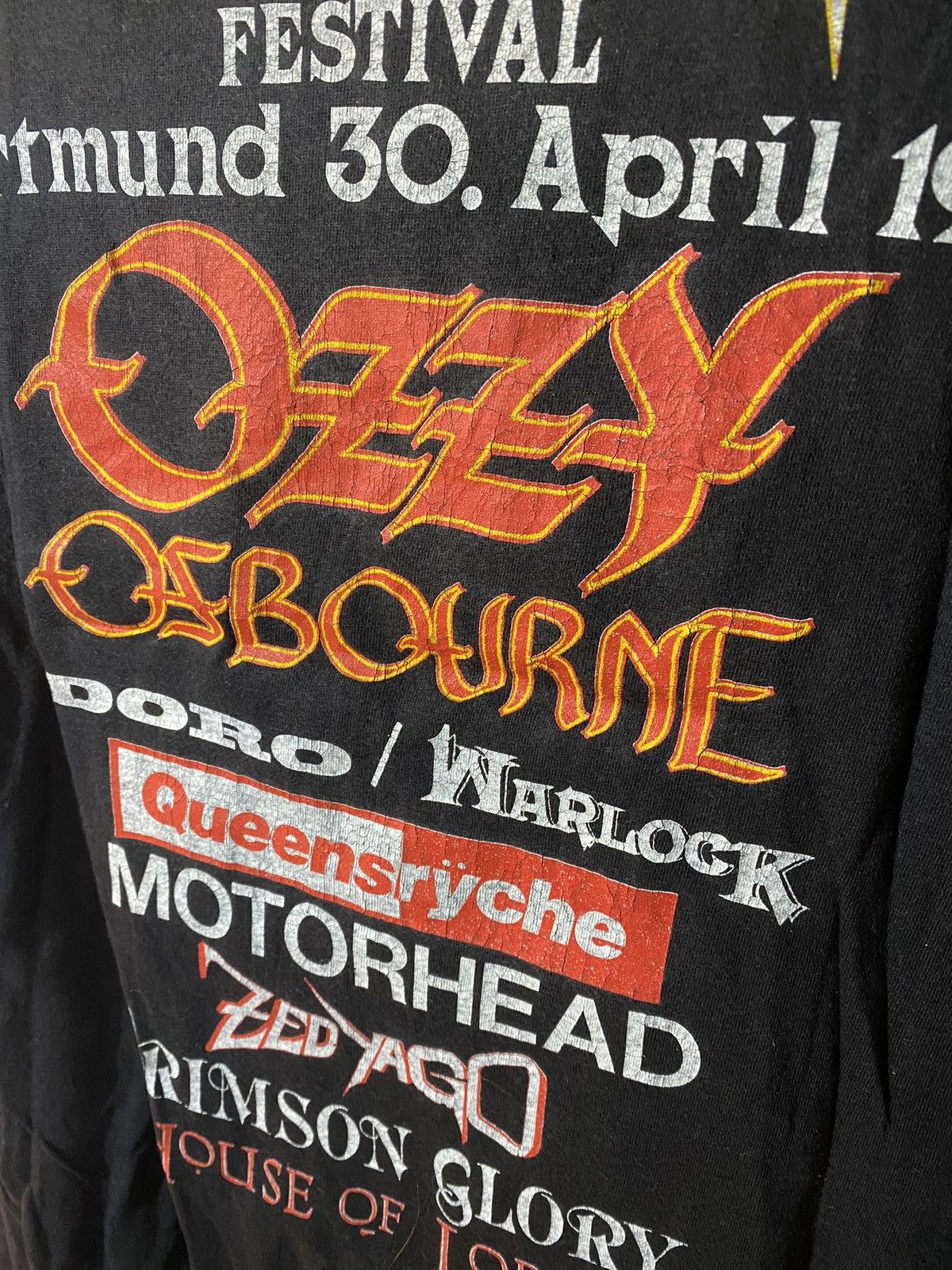 Band Tees × Vintage Vintage late 80s Metal Hammer motorhead Ozzy shirt Size US M / EU 48-50 / 2 - 5 Thumbnail