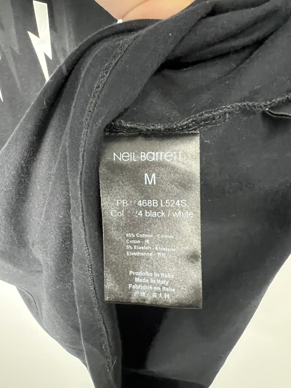 Neil Barrett Vintage streetwear designer Neil Barrett Thunderbolt T-shirt Size US M / EU 48-50 / 2 - 4 Thumbnail