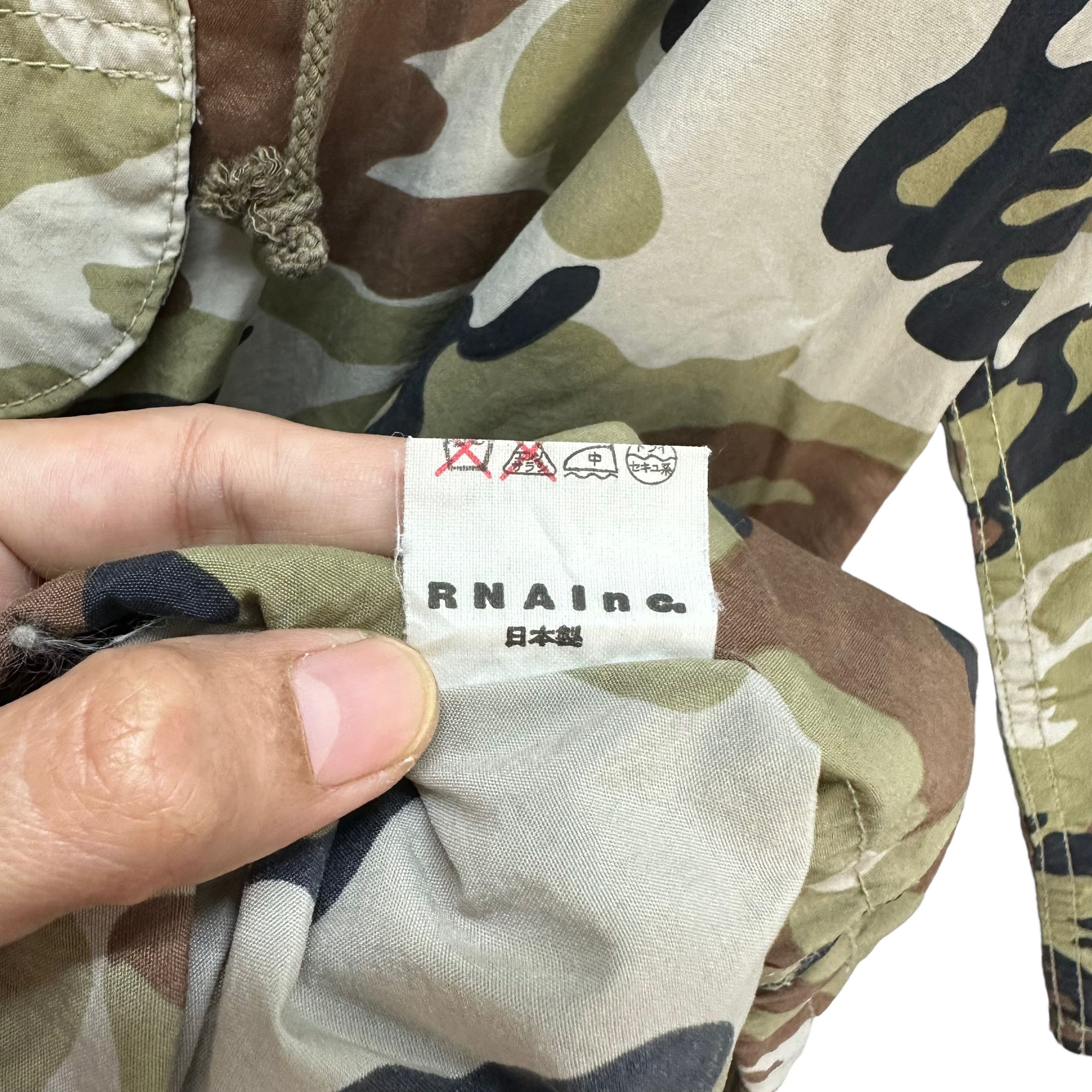 Japanese Brand RNA MADE IN JAPAN CAMO PULLOVER HOODIE # Size M / US 6-8 / IT 42-44 - 9 Thumbnail