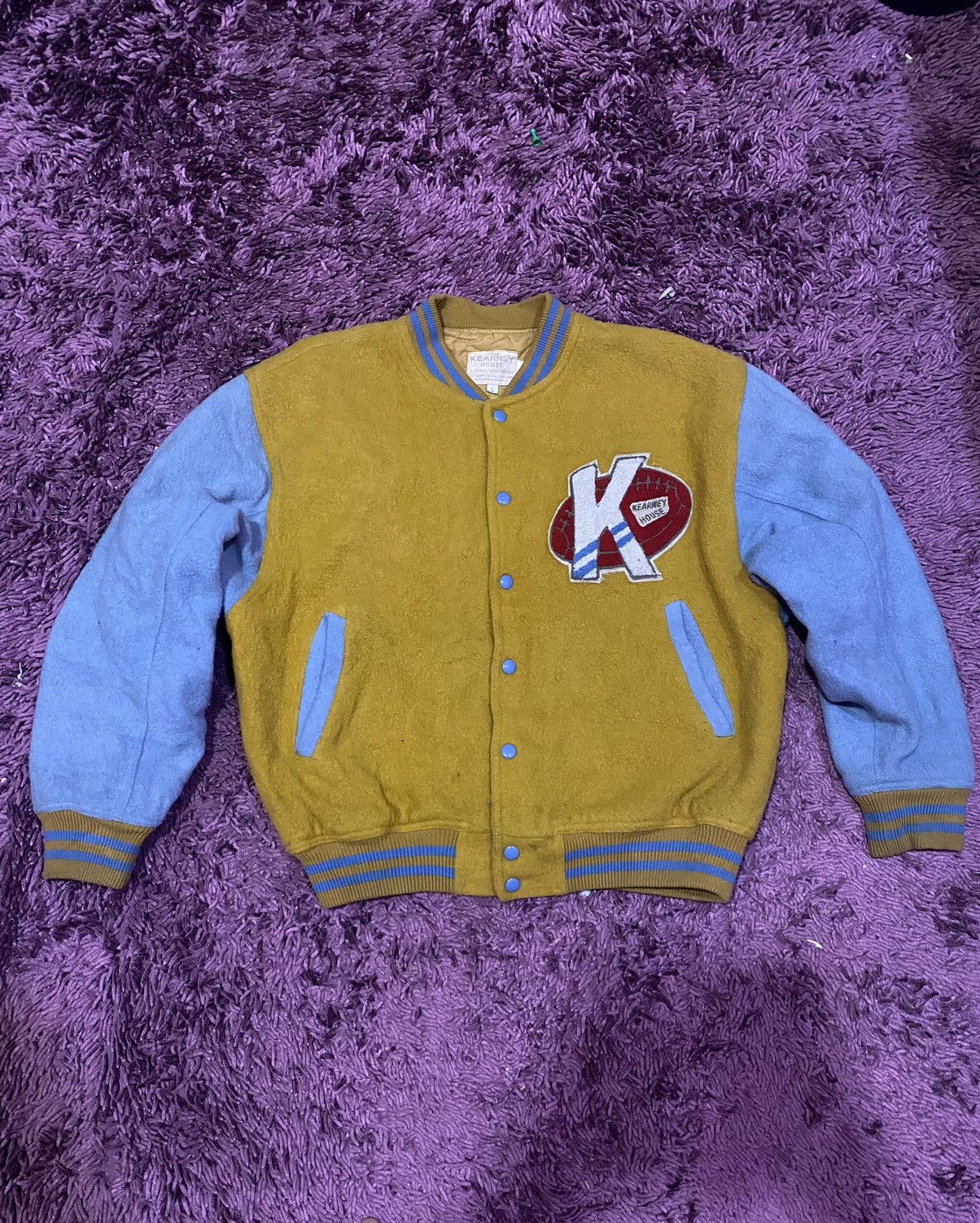 Vintage Vintage Kearney House Varsity Jacket Size US L / EU 52-54 / 3 - 1 Thumbnail