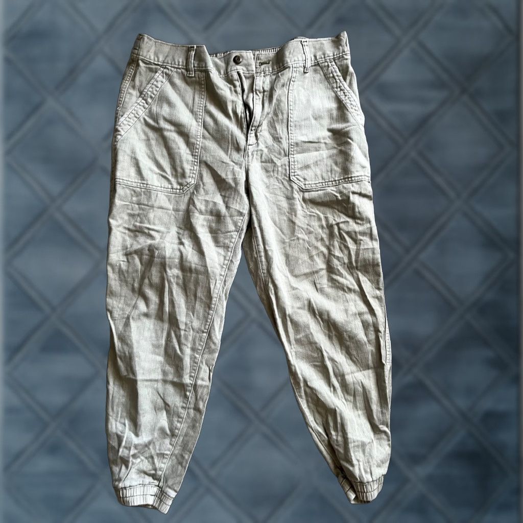 Gap GAP Baggy Jogger Pants Size 18 Organic Cotton Y2K 90s Olive Green Streetwear Women Size 40" / US 18 - 1 Thumbnail