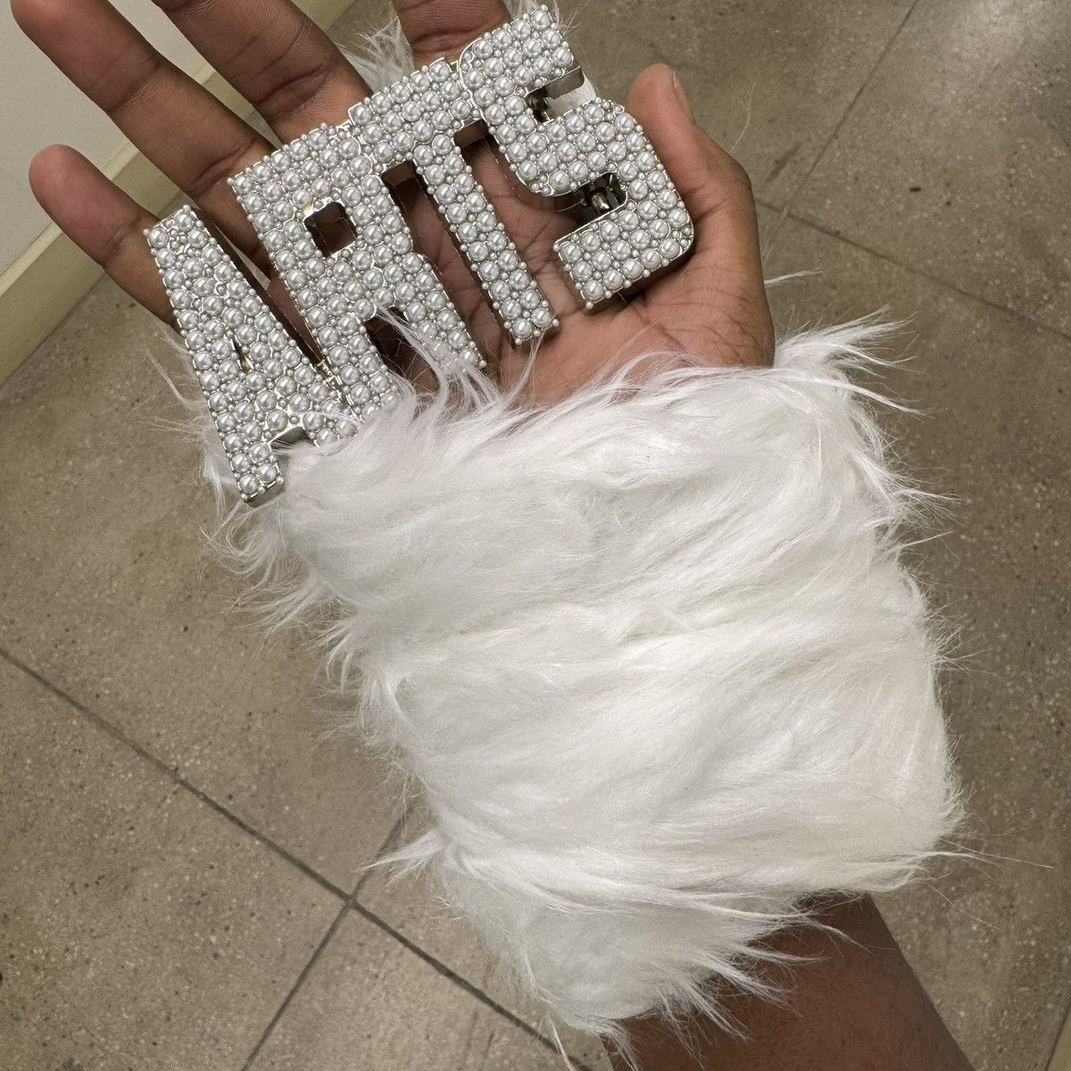 Stolen Arts Stolen Arts White Pearl Belt Size 28 - 2 Thumbnail
