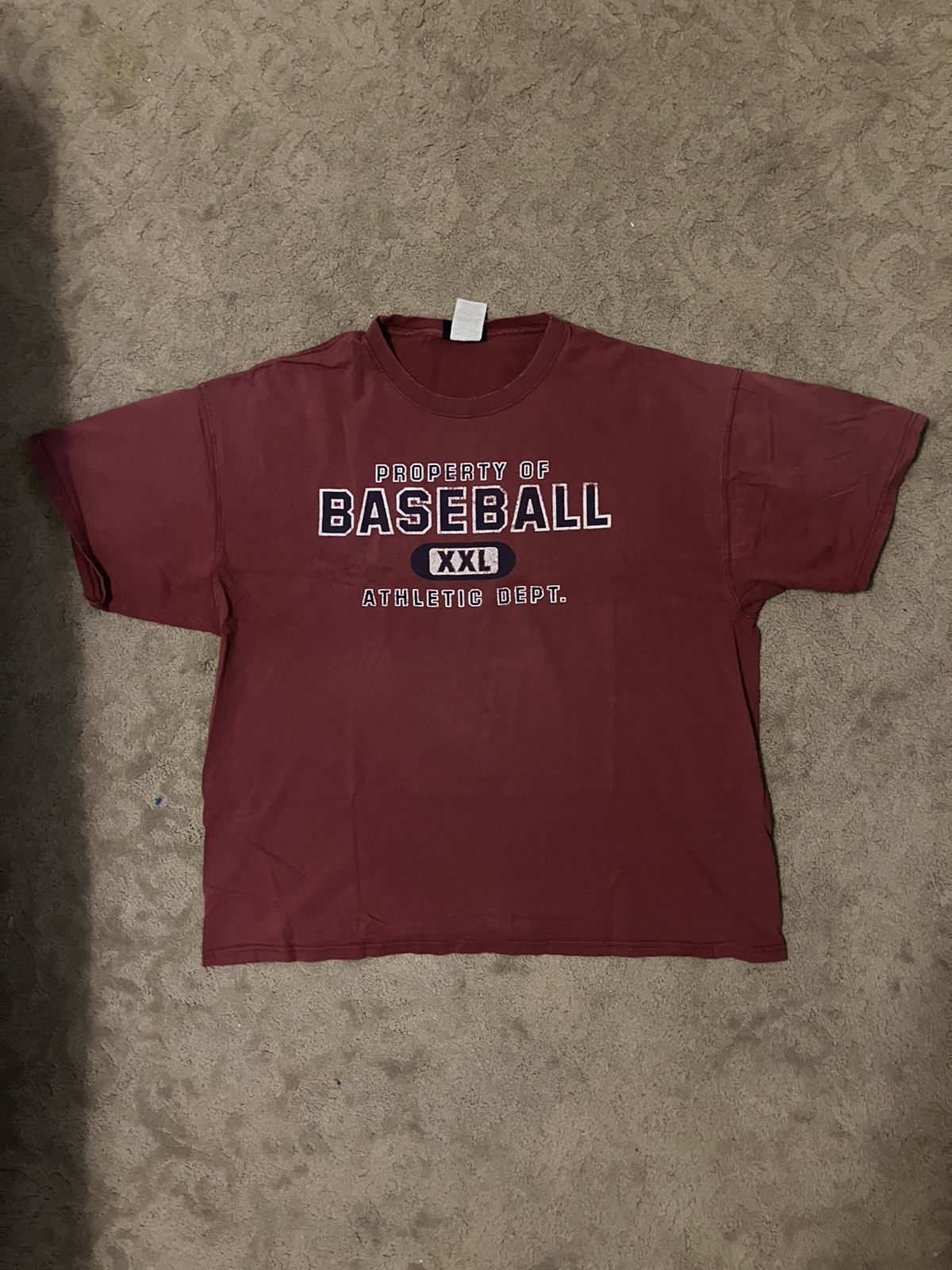 Vintage Property of Baseball Red Tee Shirt Size US L / EU 52-54 / 3 - 1 Thumbnail