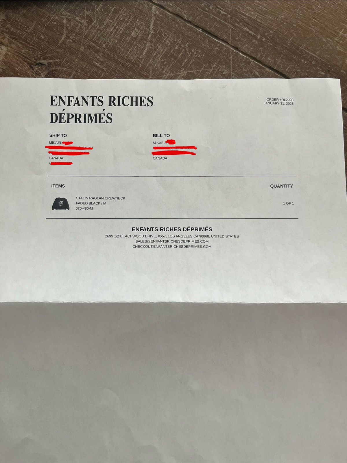 Enfants Riches Deprimes NWT - Enfants Riches Deprimes Stalin Crewneck Size US M / EU 48-50 / 2 - 12 Thumbnail
