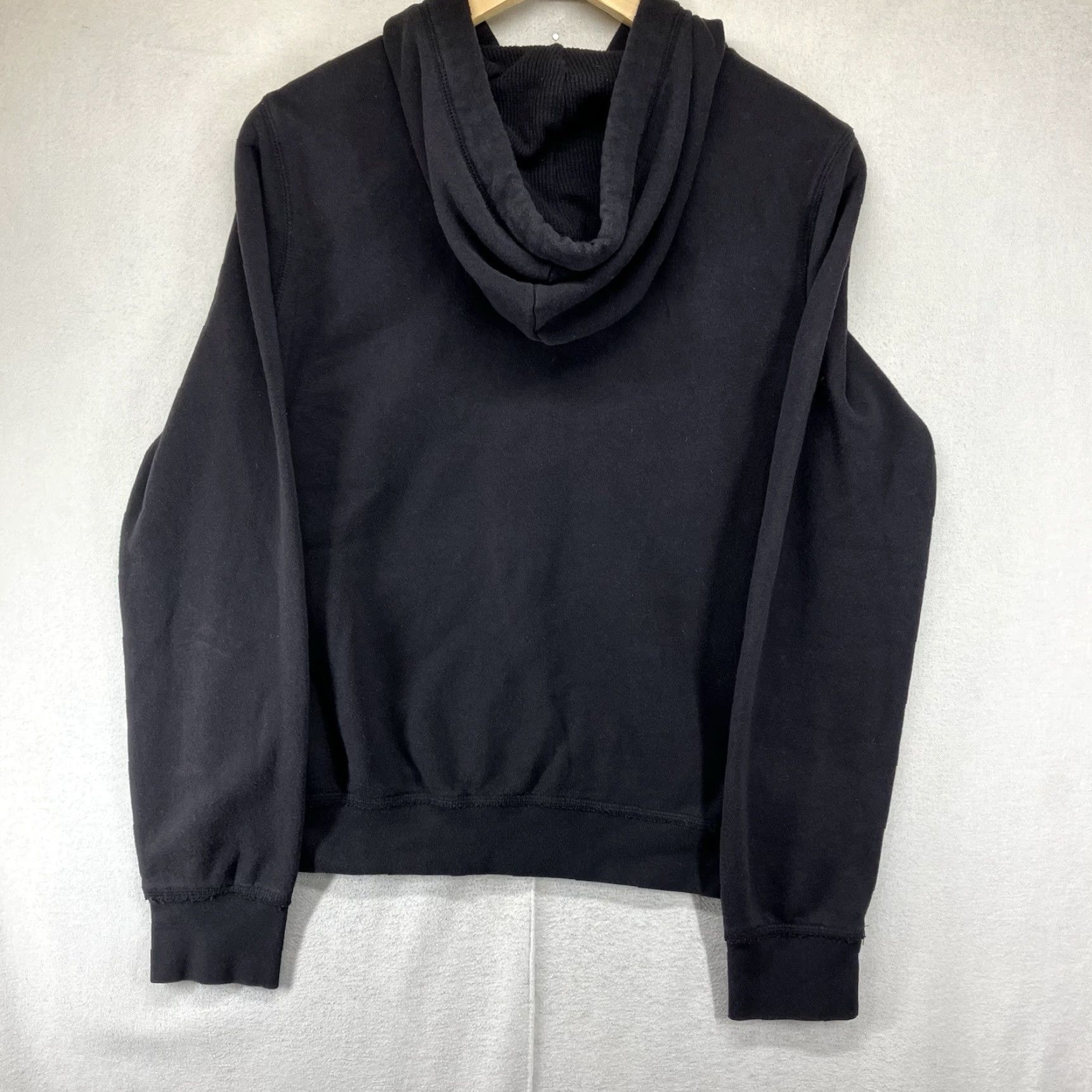 Vintage Aéropostale Hoodie Womens S Black Full Zip Embroidered Front Y2K 2000s Grunge Size S / US 4 / IT 40 - 2 Thumbnail