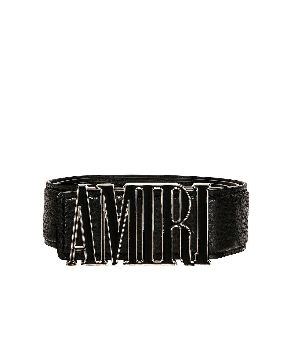 Amiri o1w1db10525 Size: 100 / Enamel Core 4cm Belt in Black Size 40 - 3 Thumbnail