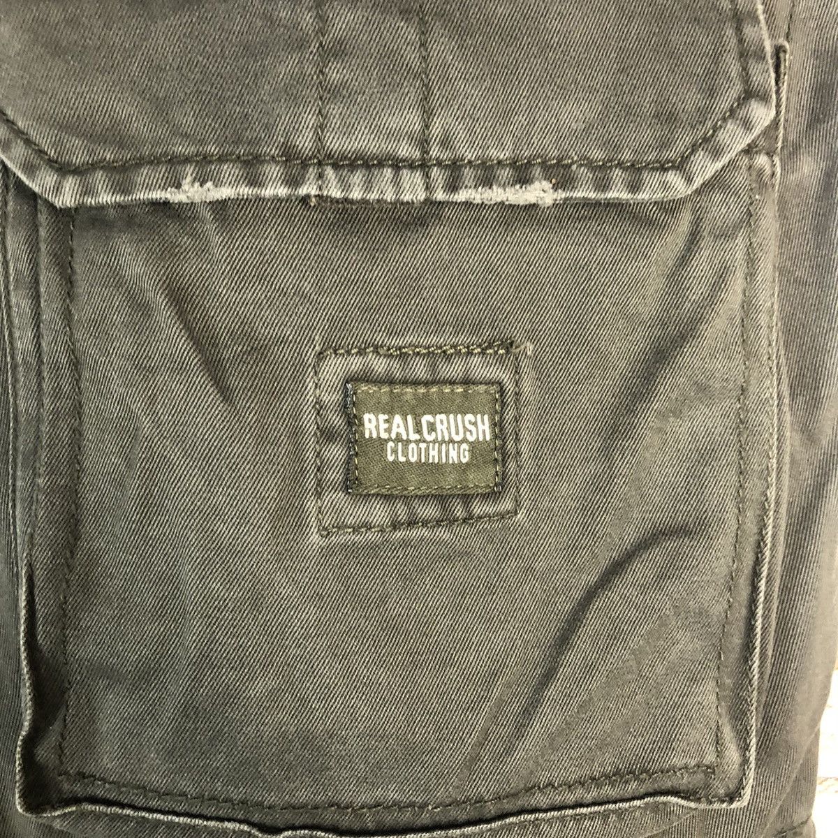 Japanese Brand Real Crush Dark Brown Cargo Multipocket Pants #A79 Size US 31 - 22 Thumbnail