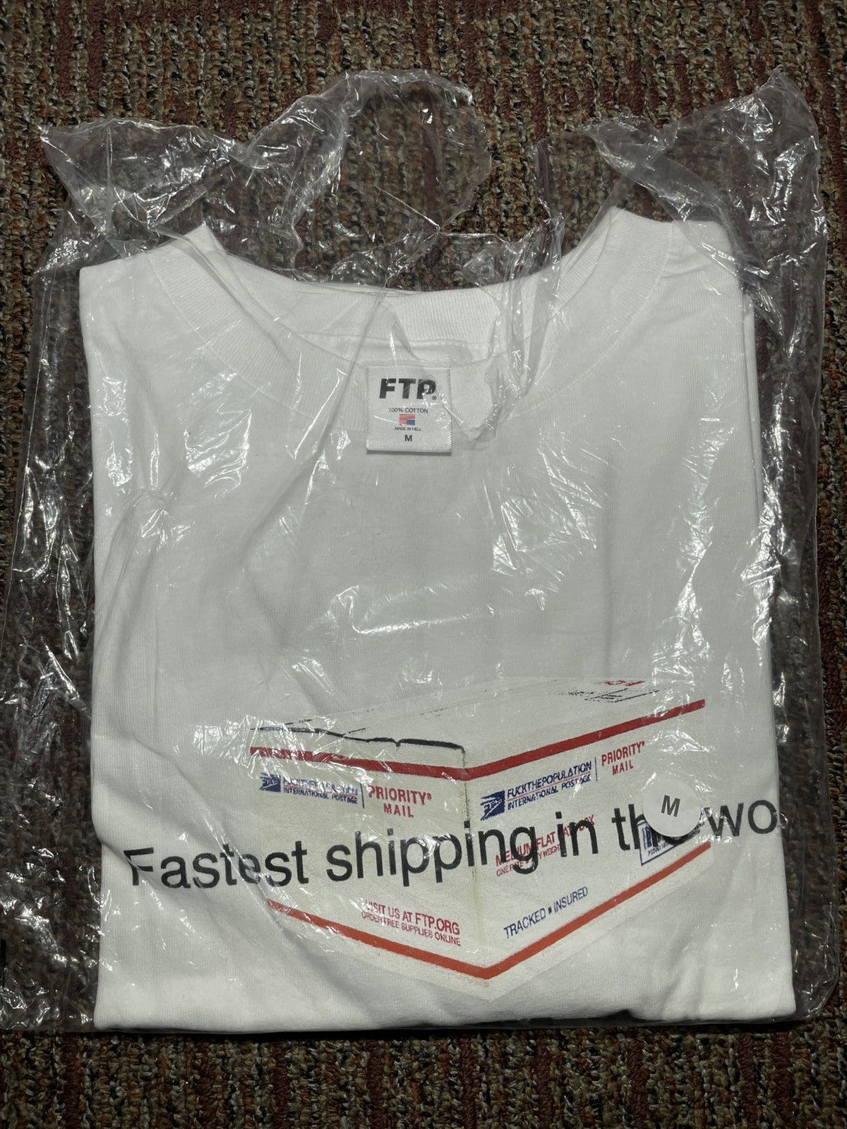 Fuck The Population FTP Fastest Shipping Tee (Medium) Size US M / EU 48-50 / 2 - 2 Thumbnail
