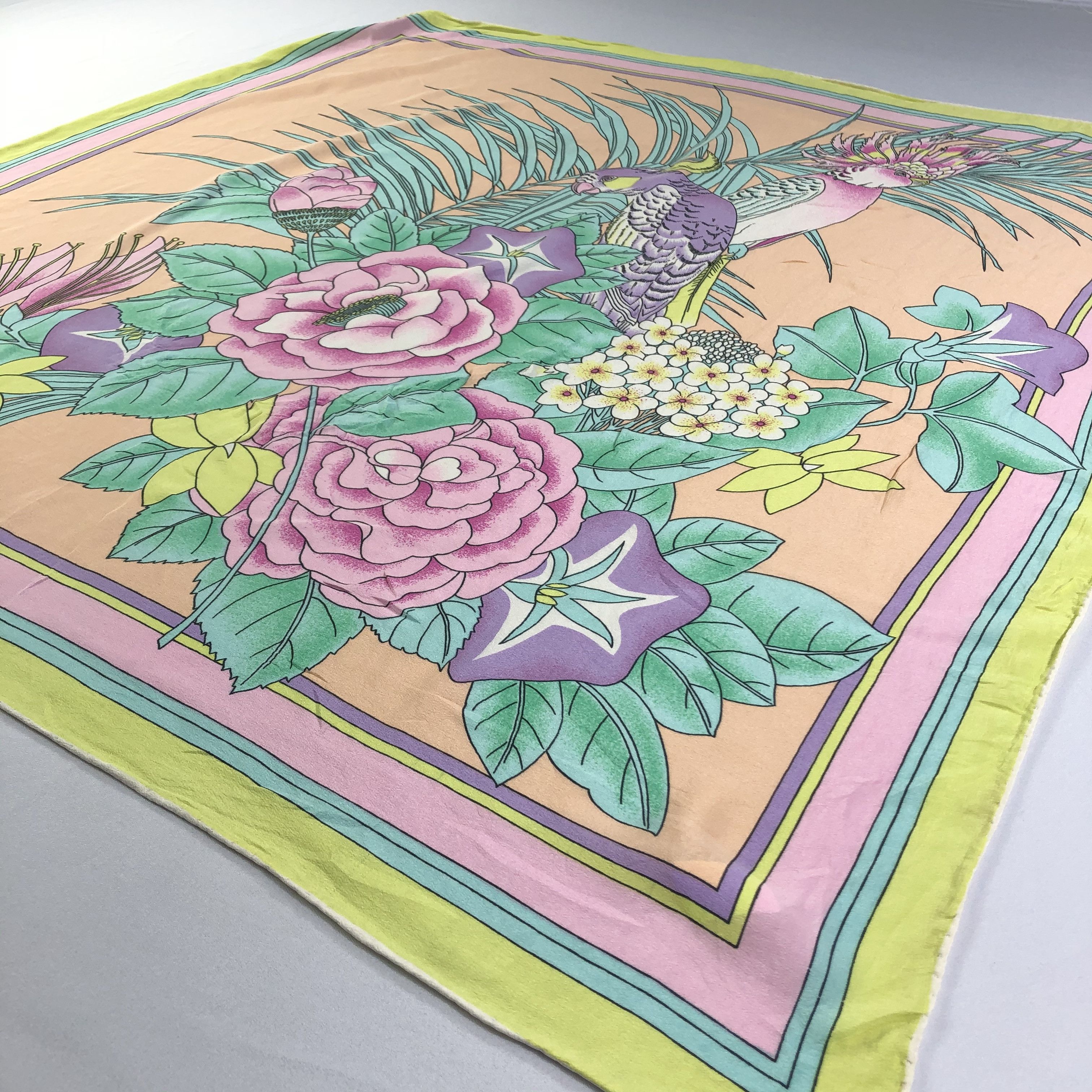 Vintage Vintage Silk Scarf Size ONE SIZE - 3 Thumbnail