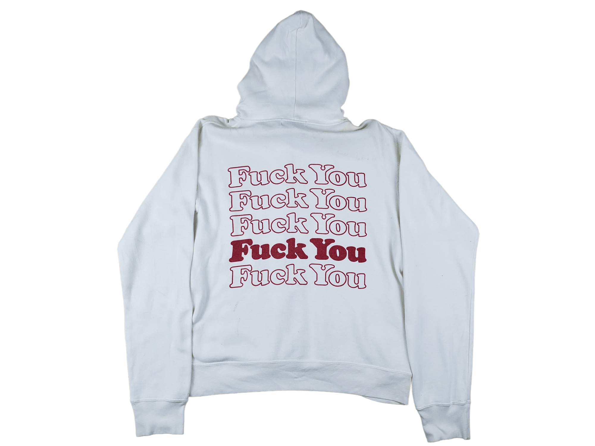 image of Hysteric Glamour "fuck You" in White, Men's (Size Small)