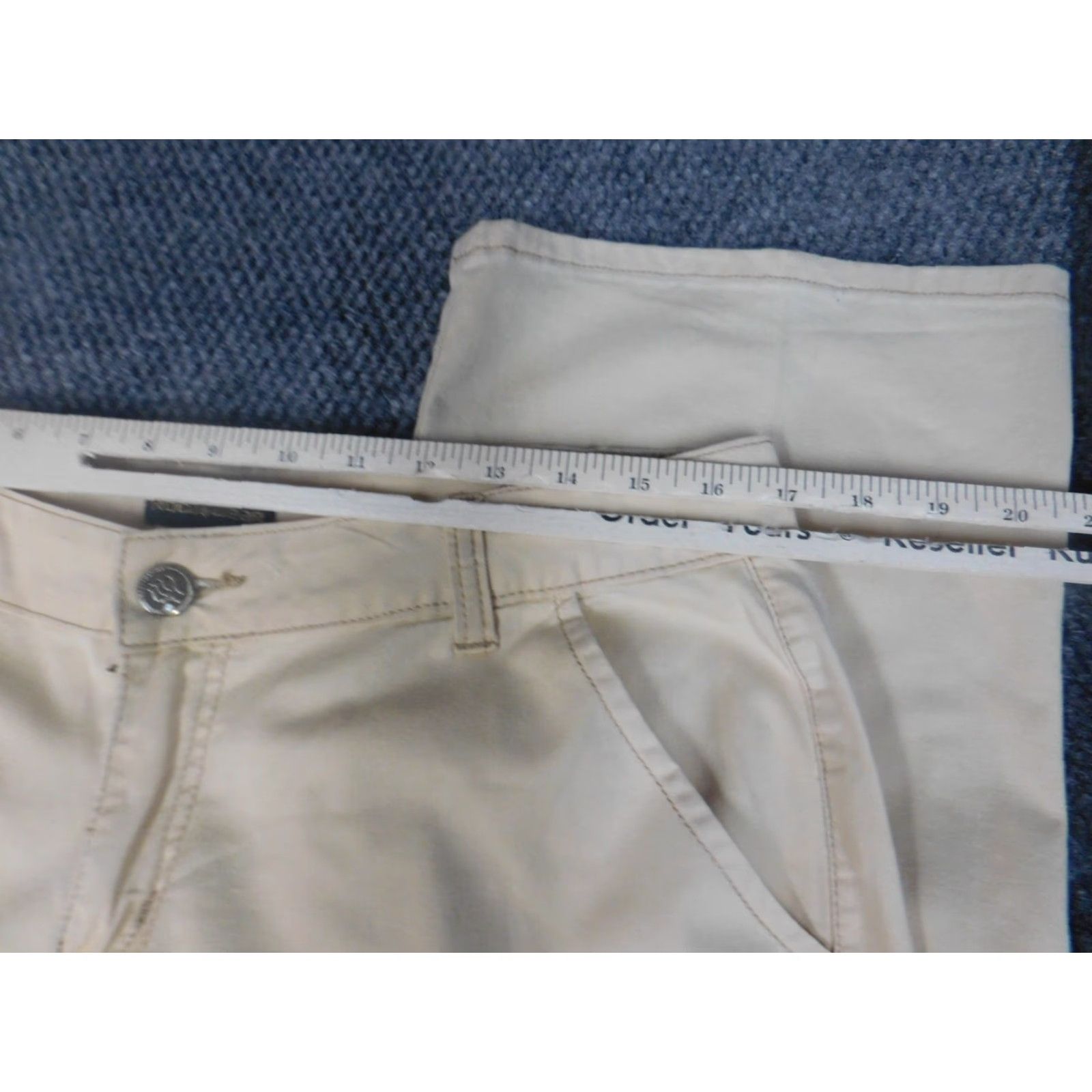 Rocawear Rocawear Womens Pants 13 Beige Straight Stretch Hip Hop Classic Pants Woman Regular Mid Rise 33in Inseam Chino Style Hip Hop Vintage: No Size 24" / US 00 / IT 34 - 3 Thumbnail