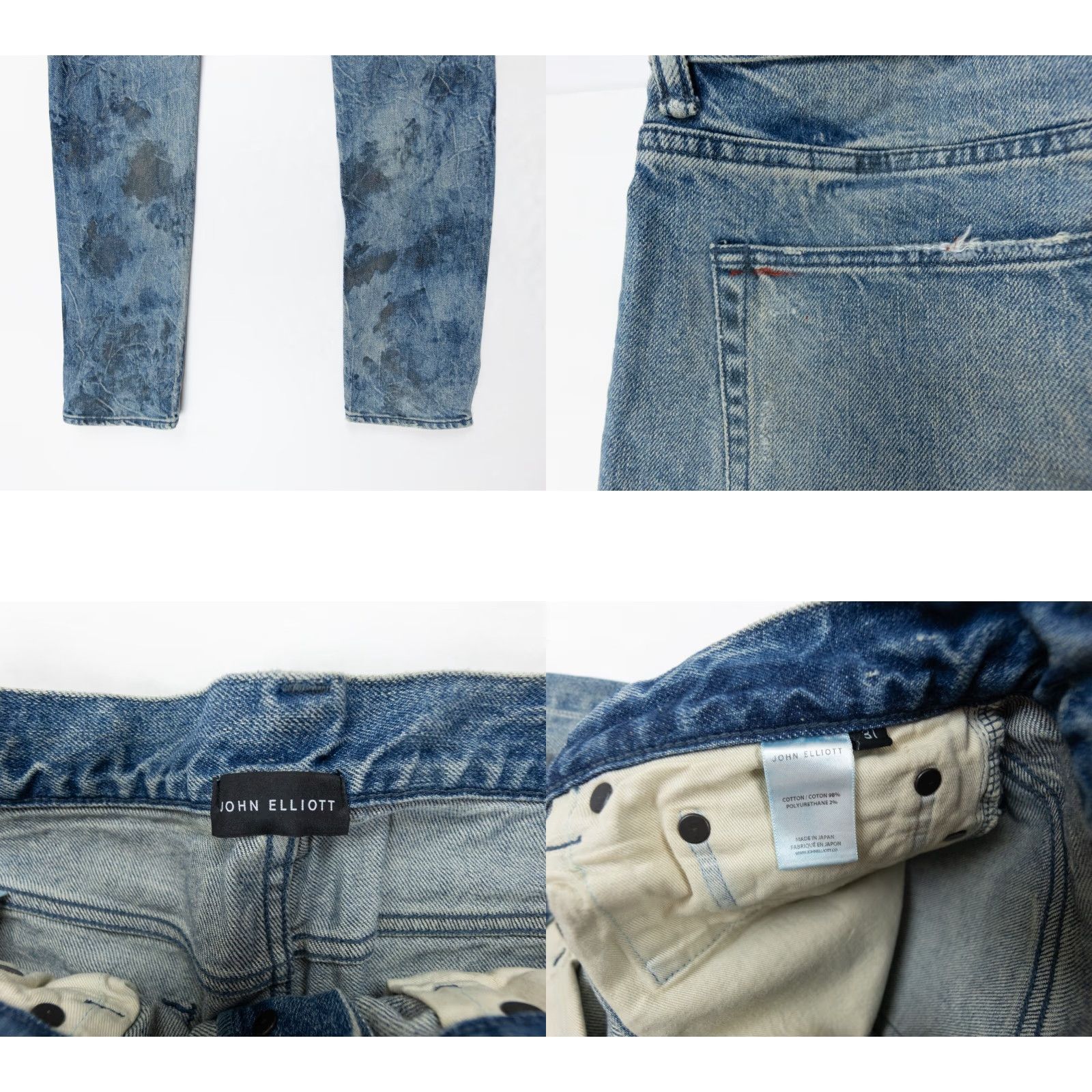 Diesel Diesel Jeans Mens 31 Blue Denim Pants Slim Distressed Tapered Leg 5-Pocket Denim Rise Mid Inseam 32 Regular Size 31 Mens Jeans Size US 31 - 8 Thumbnail