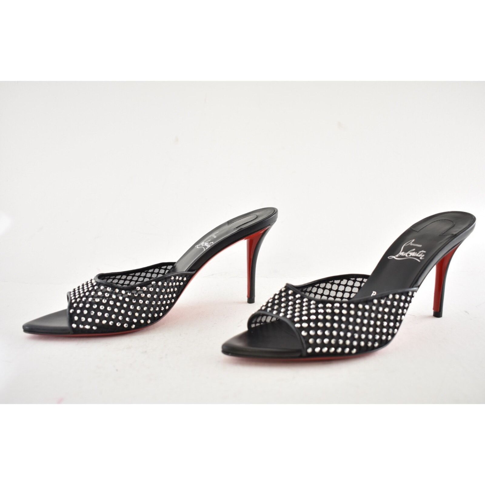Christian Louboutin Christian Louboutin Apostropha Mule Mesh Strass 80 Pump 38 Size US 8 / IT 38 - 13 Thumbnail