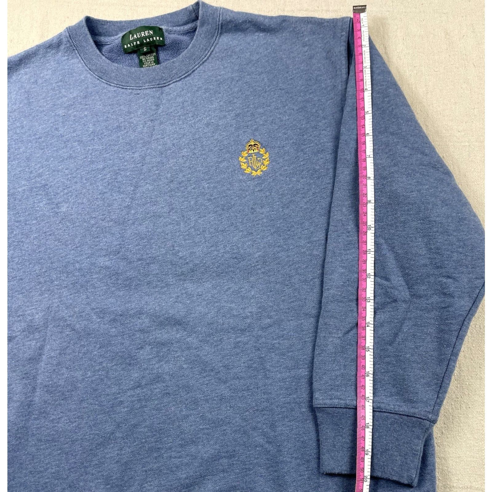Ralph Lauren Ralph Lauren Sweatshirt Womens Crewneck Sz S Blue Crest Logo Pullover Size S / US 4 / IT 40 - 6 Thumbnail