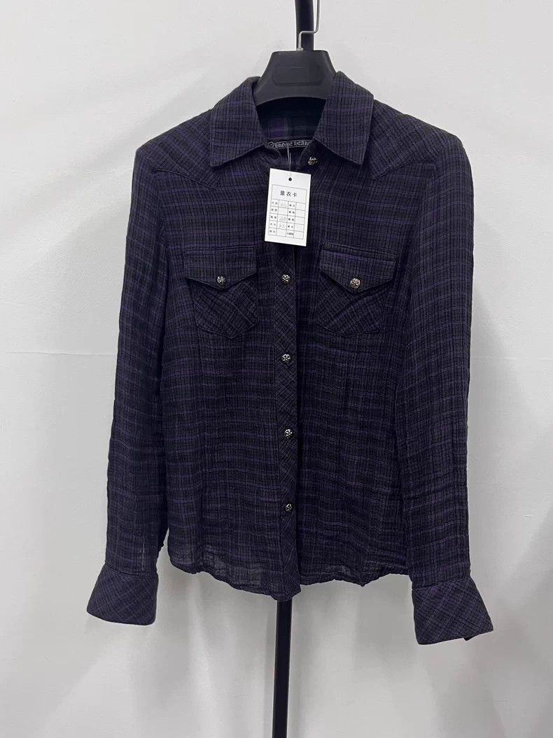 Chrome Hearts Chrome Hearts Purple Patchwork Cross Shirt - dmc Size US XS / EU 42 / 0 - 1 Thumbnail