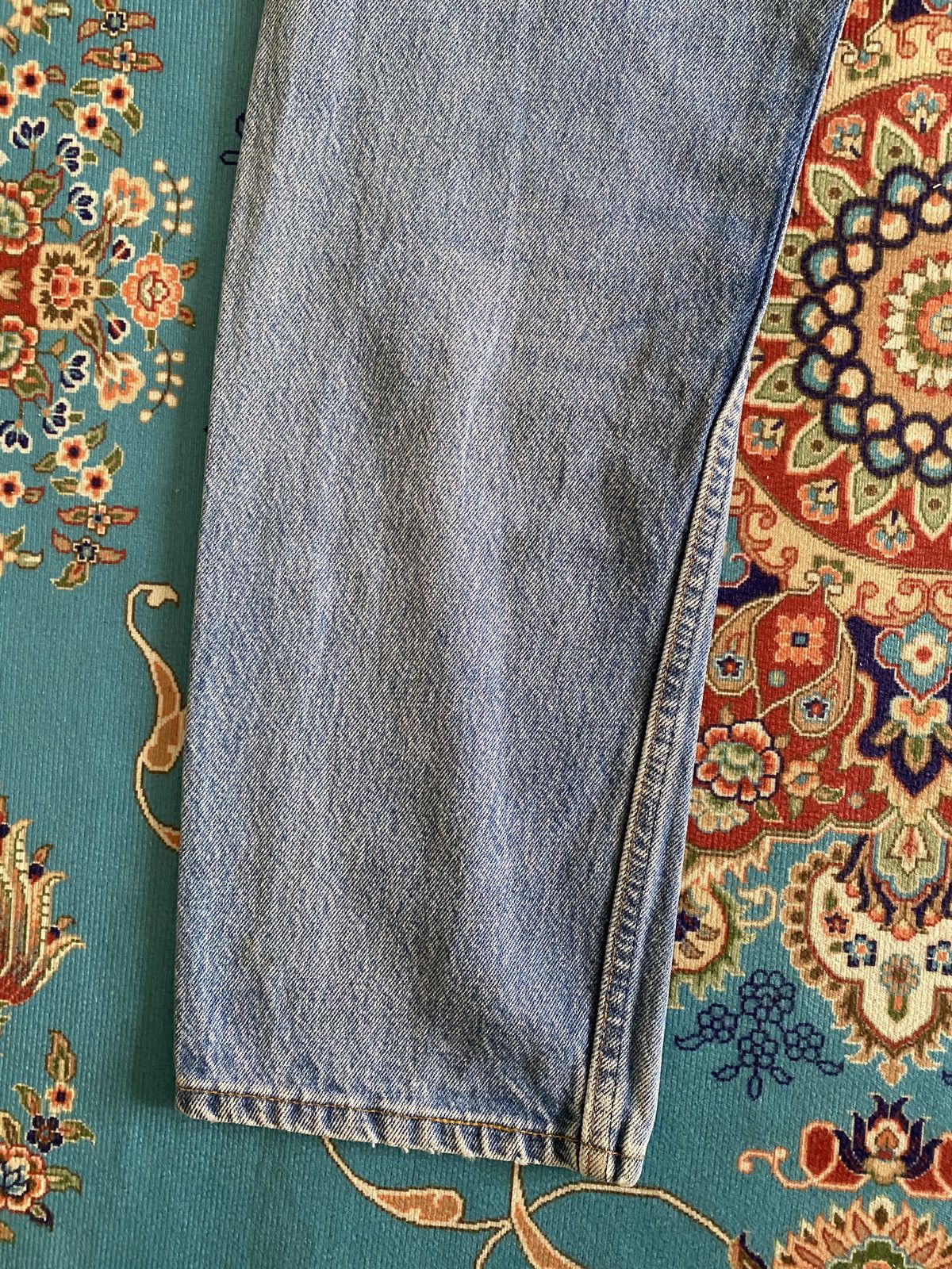 Levi's Vintage Levi’s 501xx Distressed Patchwork Splatter Denim Size US 29 - 10 Thumbnail