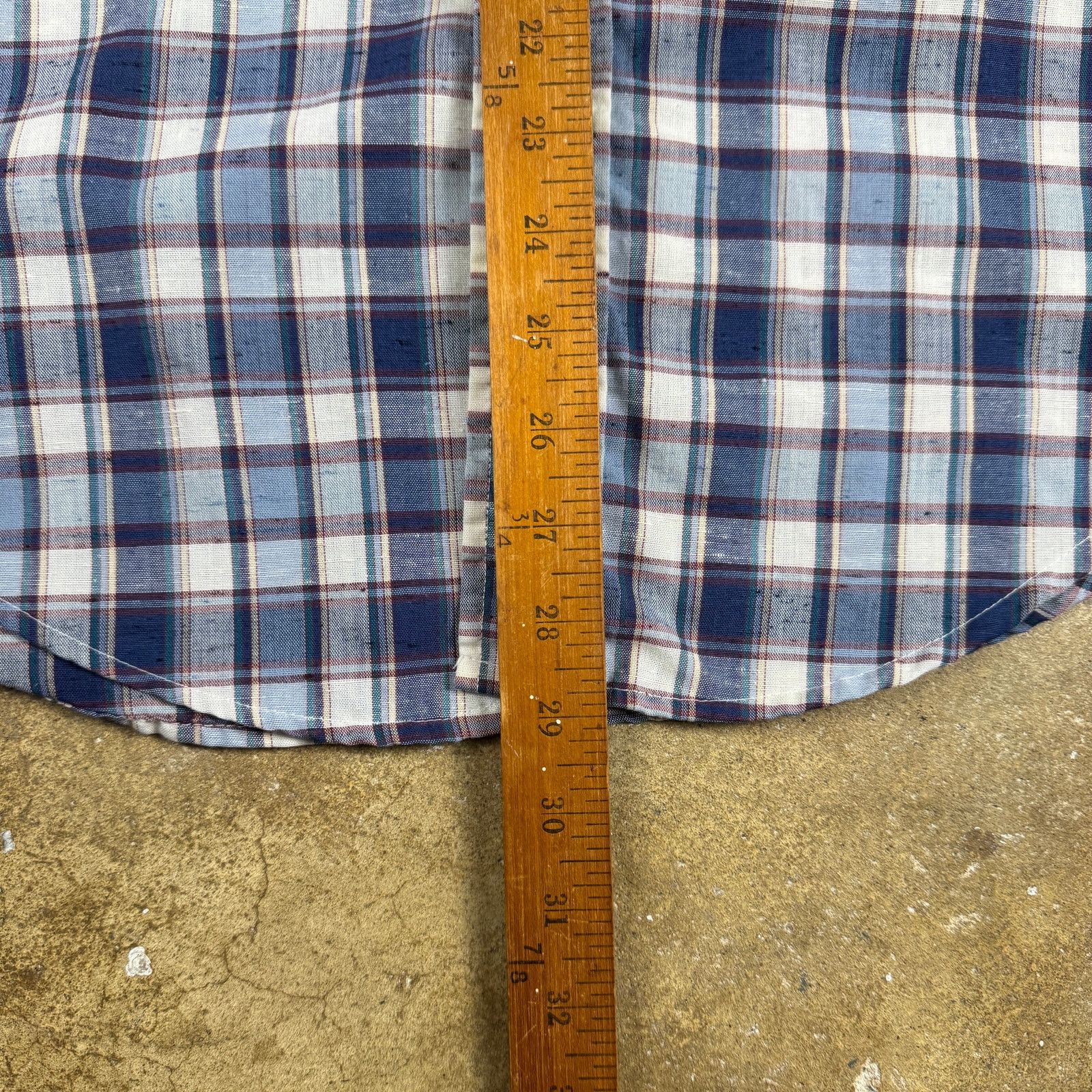 Levi's Vintage 70s Levi’s White Tab Plaid Shirt Men’s Medium USA Size US M / EU 48-50 / 2 - 9 Thumbnail