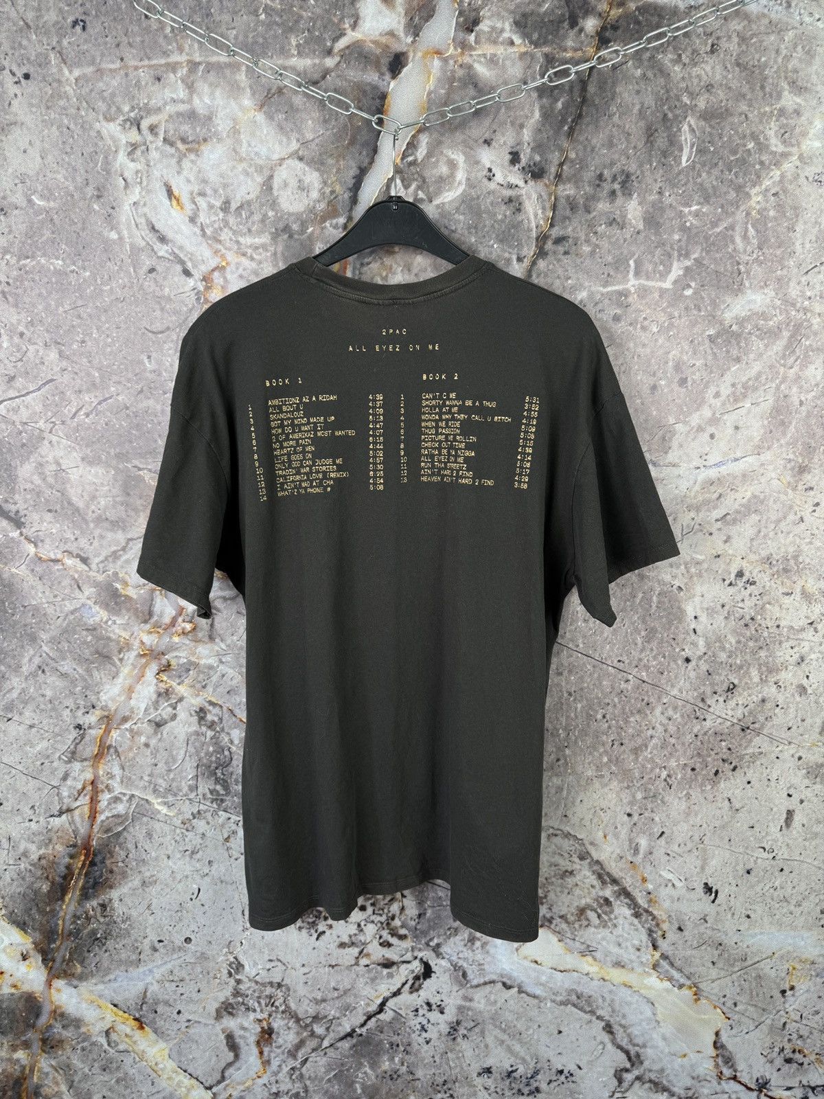 Rap Tees Men’s 2Pac All Eyez On Me T-Shirt Streetwear Size Medium Size US M / EU 48-50 / 2 - 11 Thumbnail