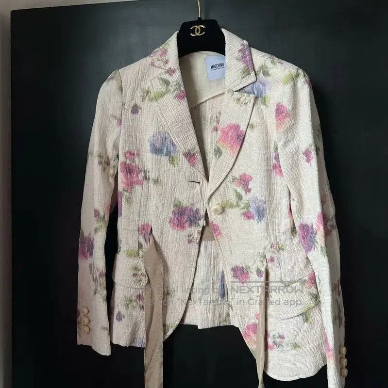 Moschino Moschino Women's Pink Floral Jacket . Size S / US 4 / IT 40 - 1 Thumbnail