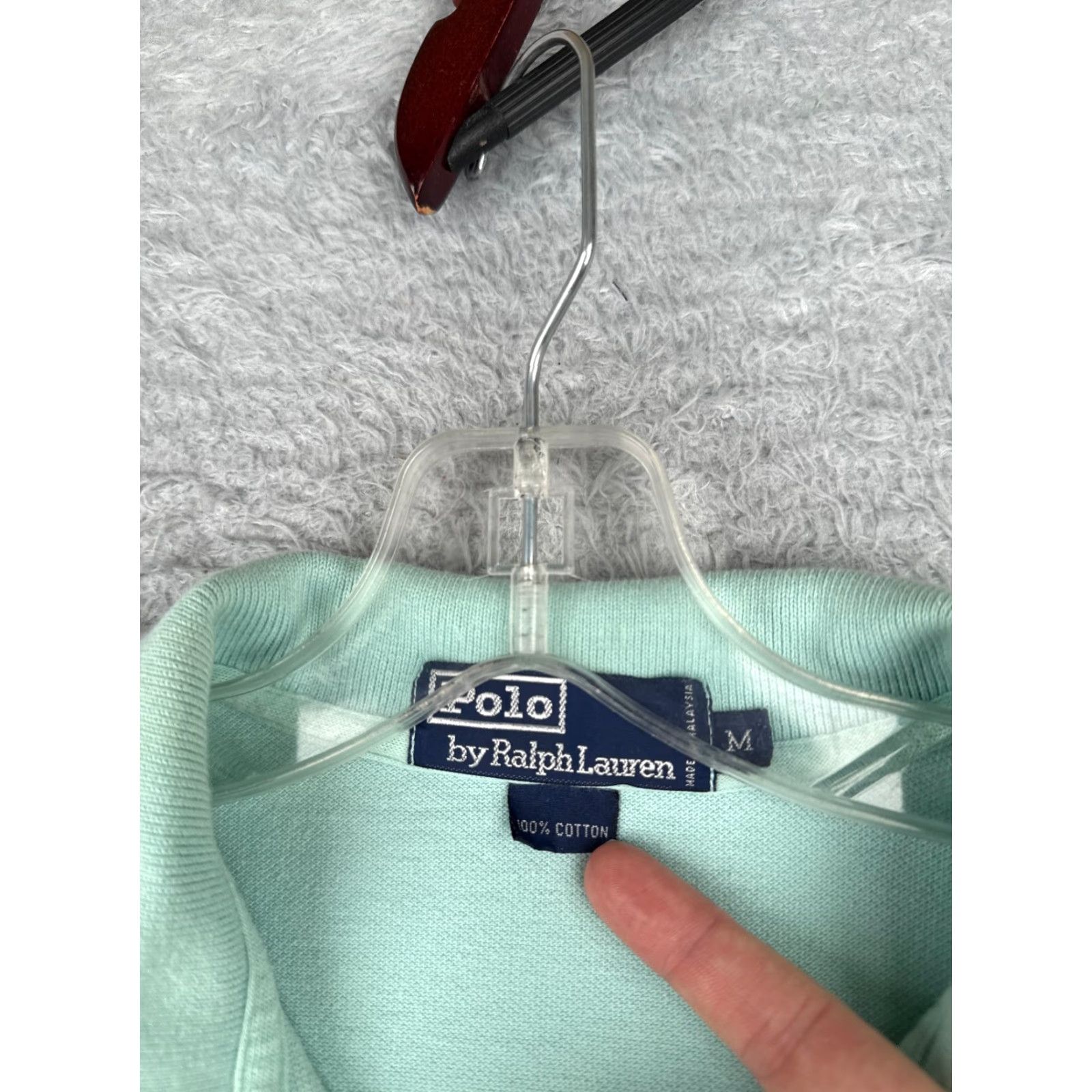 Ralph Lauren Ralph Lauren Polo Shirt Men Medium Blue 100% Cotton Short Sleeve Polo Shirt, Blue, 100% Cotton, Slim, Regular, Men, Polo, Polo Ralph Lauren Size US M / EU 48-50 / 2 - 7 Thumbnail