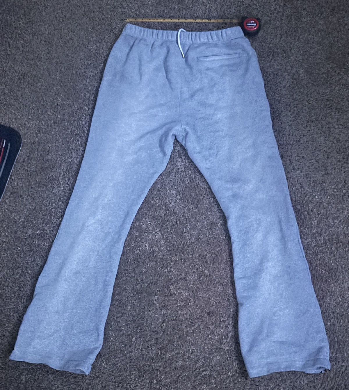 Purple purple brand grey and black lettering sweatpants Size US 35 - 5 Thumbnail
