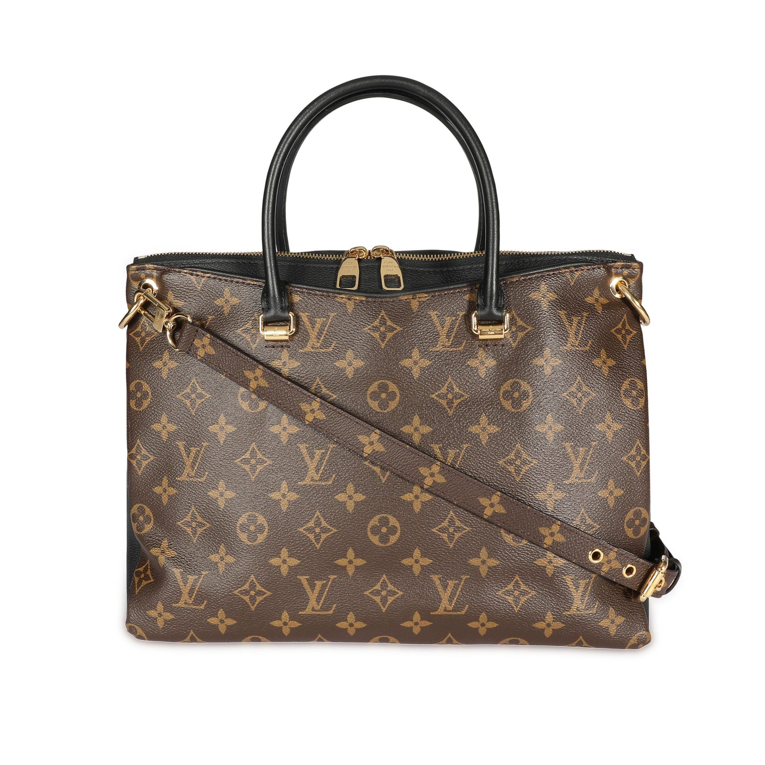 image of Louis Vuitton Monogram Canvas & Black Pallas Mm, Women's