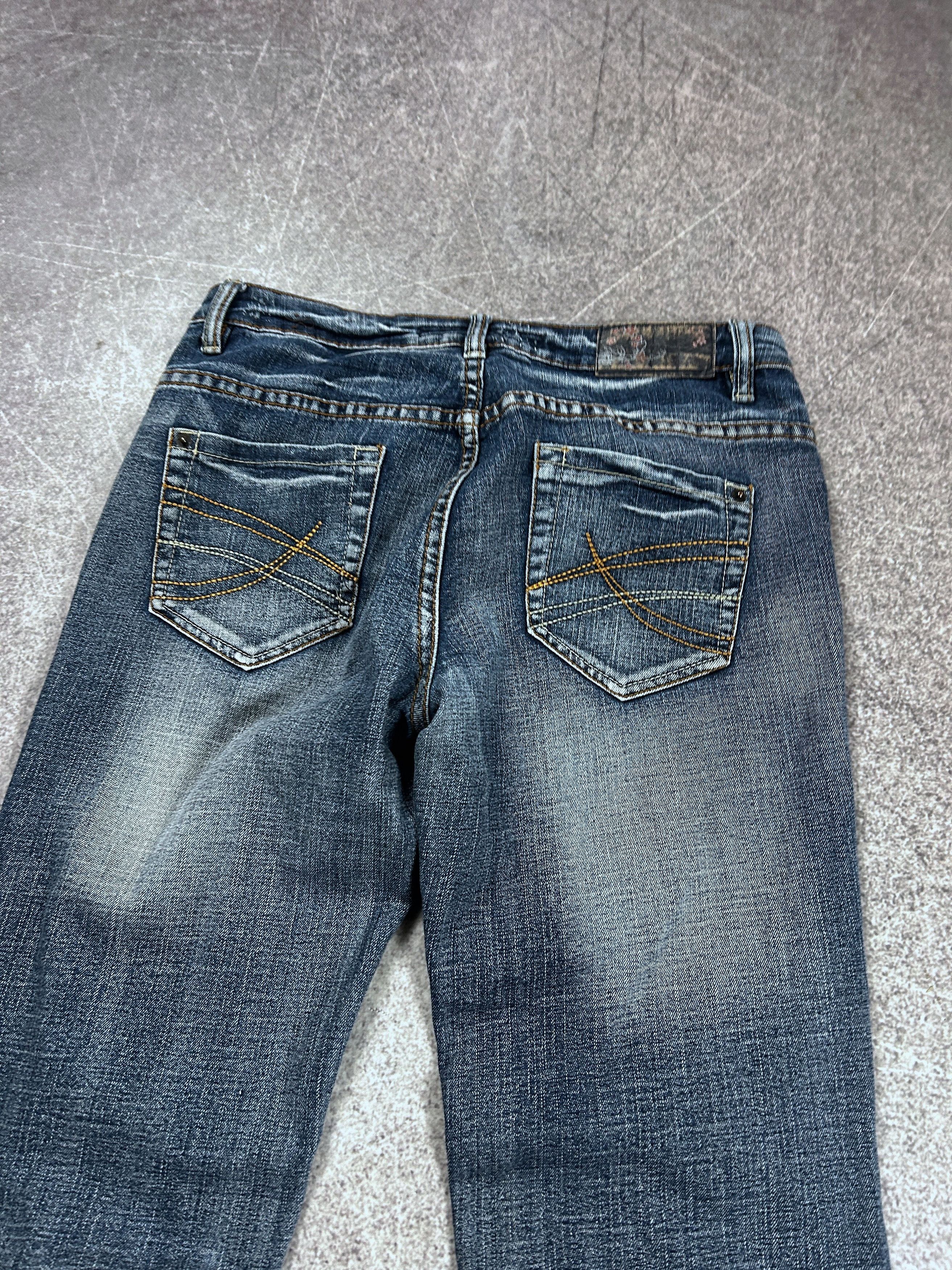 Japanese Brand Baggy Flare Jeans Faded Wash Wide Leg Grunge Y2K Archive Size US 30 / EU 46 - 4 Thumbnail