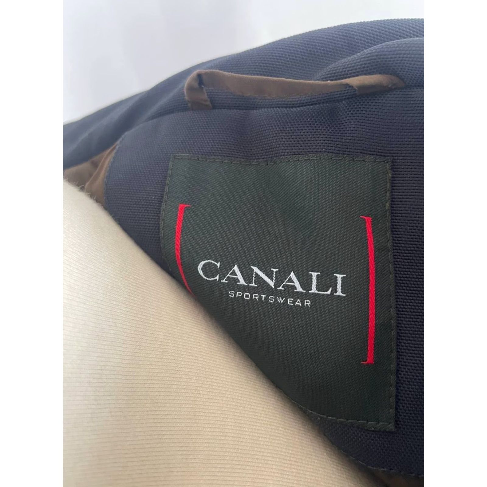 Canali Canali Mens Jacket Windbreaker Full Zip Black Polyester Size US M / EU 48-50 / 2 - 3 Thumbnail