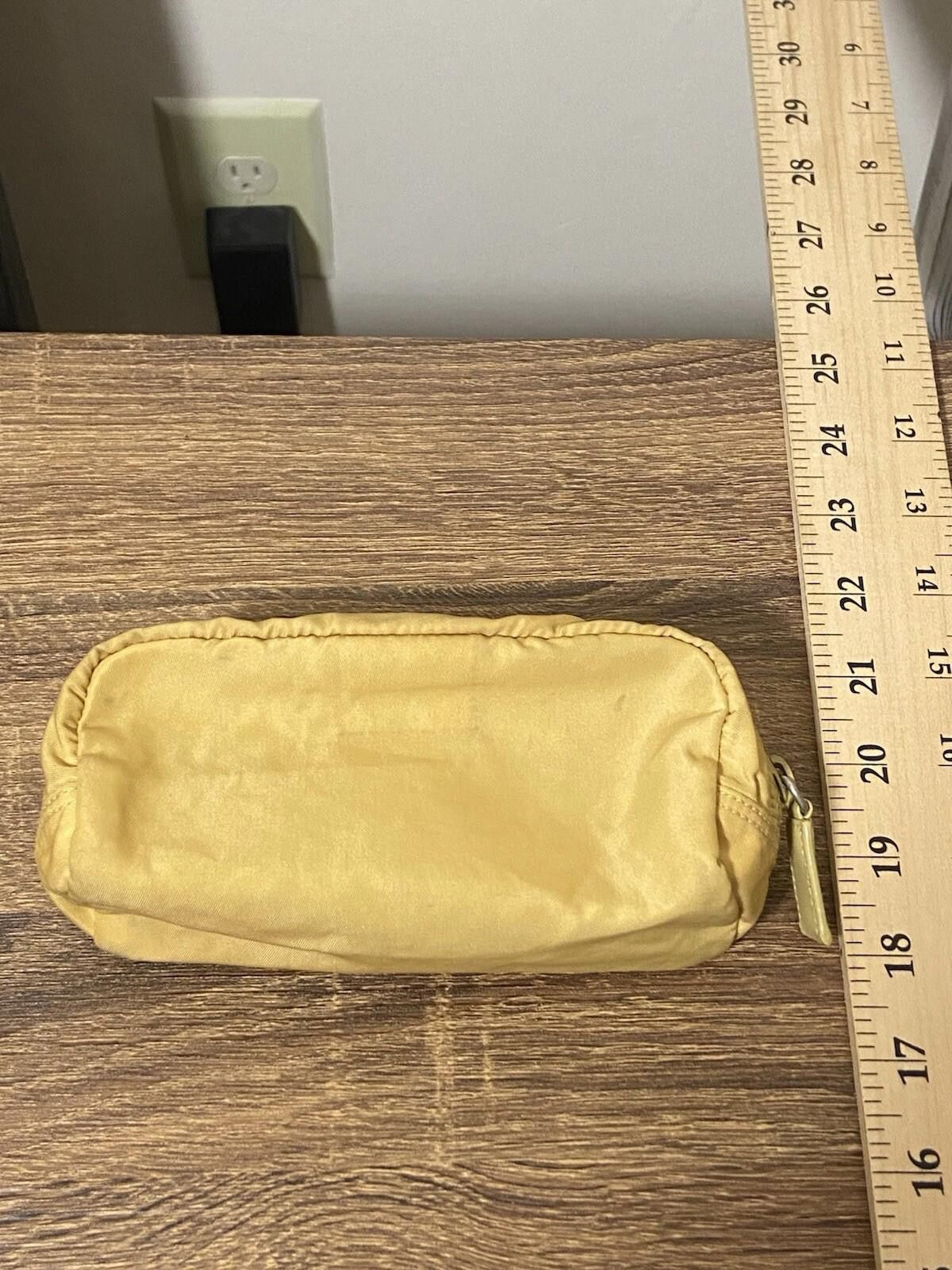 Prada Prada yellow beige small pencil makeup pouch case, great Size ONE SIZE - 2 Thumbnail