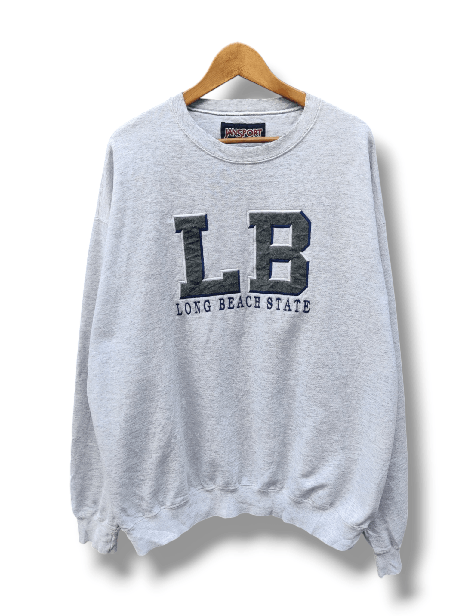 Golden Bear Vintage Distressed Jansport Long Beach State Sweatshirt Size US XL / EU 56 / 4 - 1 Thumbnail