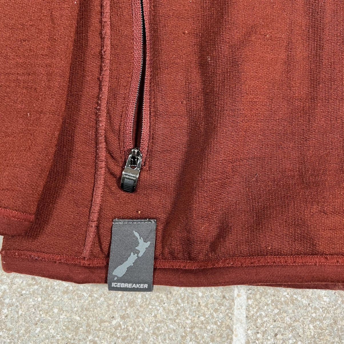Icebreaker Icebreaker 260 RealFleece Full Zip Jacket Brick Merino Wool Size US L / EU 52-54 / 3 - 6 Thumbnail