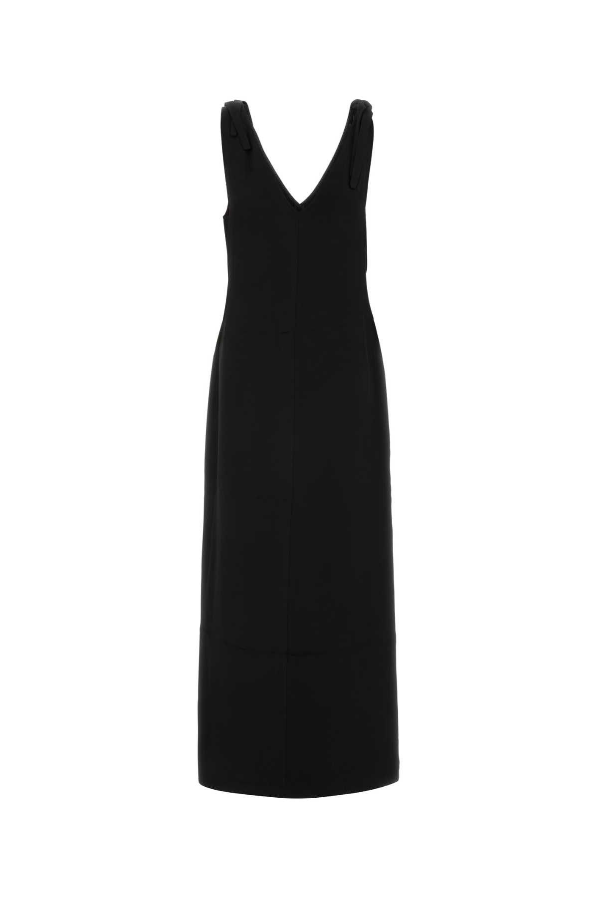 Black Viscose Dress, Women's