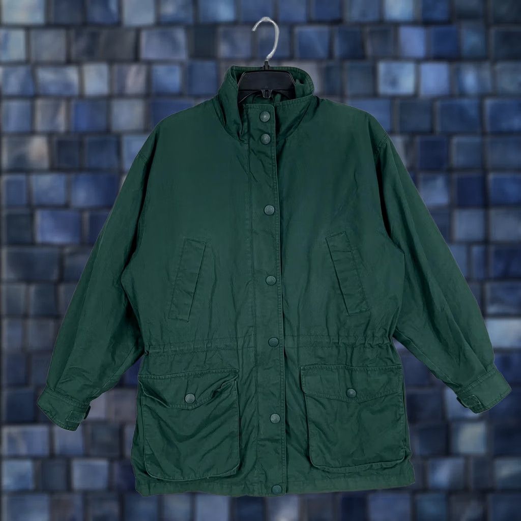 Eddie Bauer Eddie Bauer Jacket Womens Medium Plaid Lined Wool Blend Utility Outdoor Gorp for Casual Travel Workwear Green Size M / US 6-8 / IT 42-44 - 1 Thumbnail