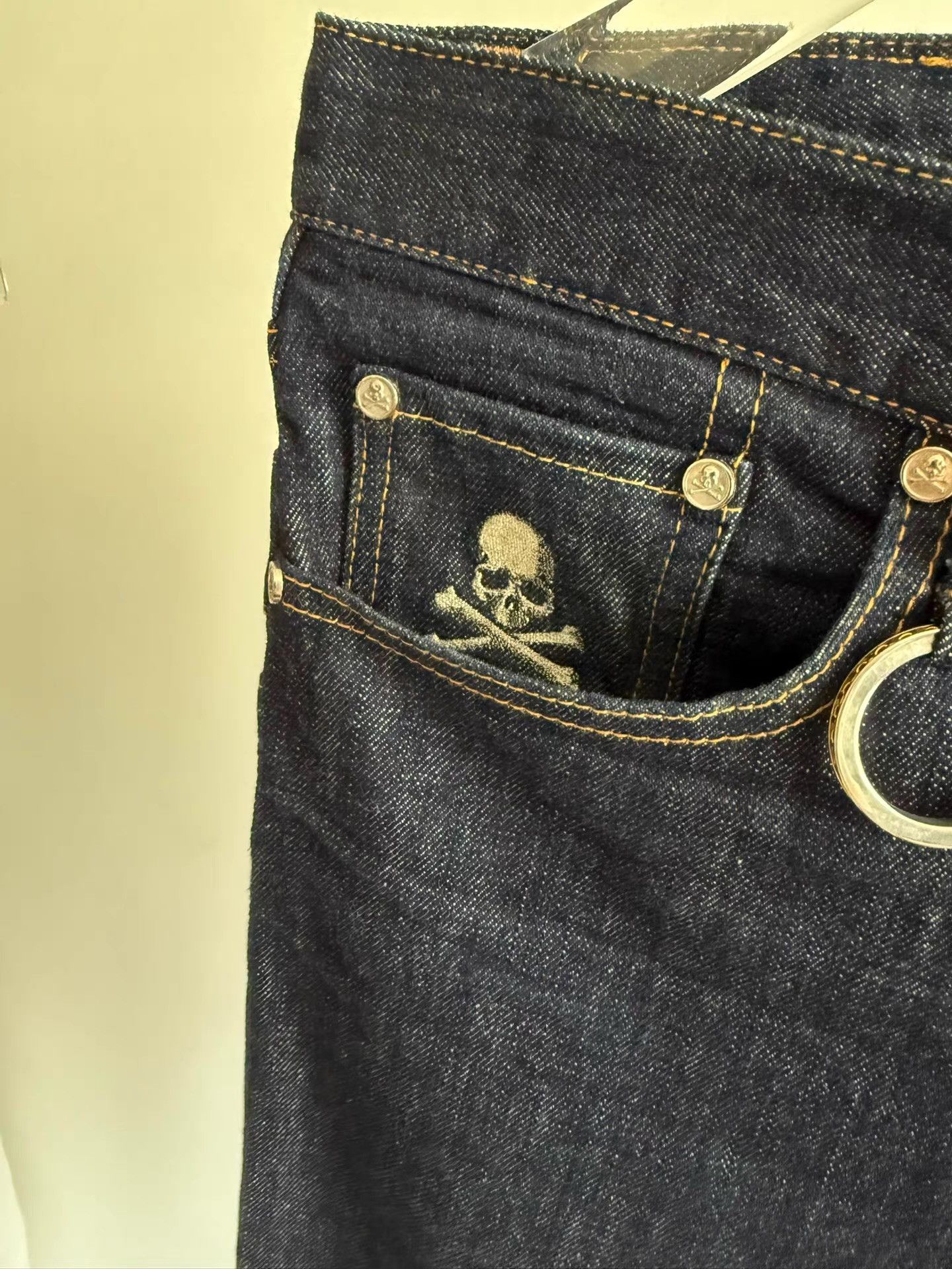 Mastermind Japan Mastermind Japan Silver Thread Double-Waist Jeans Q17 Size US 34 / EU 50 - 6 Thumbnail