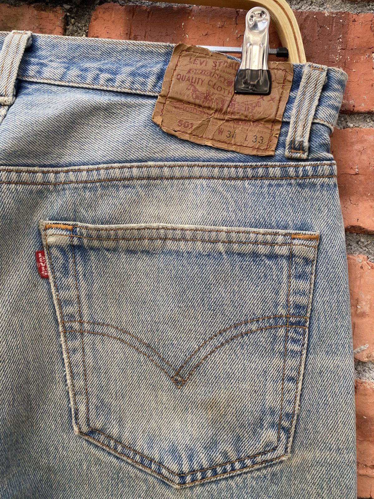Levi's × Levi's Vintage Clothing × Vintage W33x30 Vintage levi's 501 made in USA Size US 33 - 4 Thumbnail
