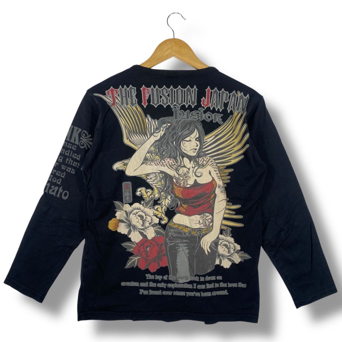 Japanese Brand Japanese Brand CURE ALL The Fusion Japan Longsleeve Tee Size US M / EU 48-50 / 2 - 1 Thumbnail