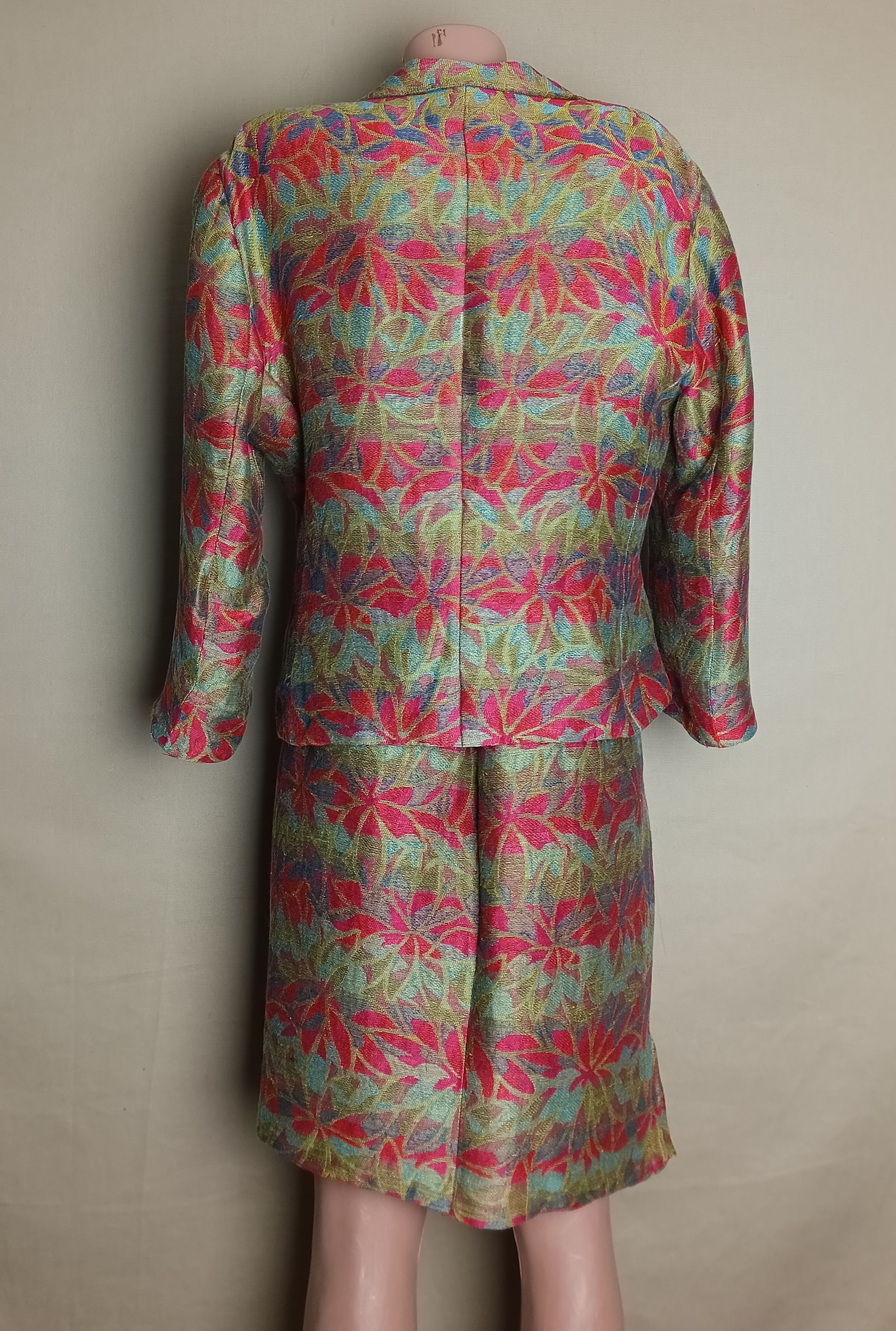 Missoni × Vintage MISSONI Donna Floral Print Linen Blend Skirt Suit IT44 Size M / US 6-8 / IT 42-44 - 2 Thumbnail