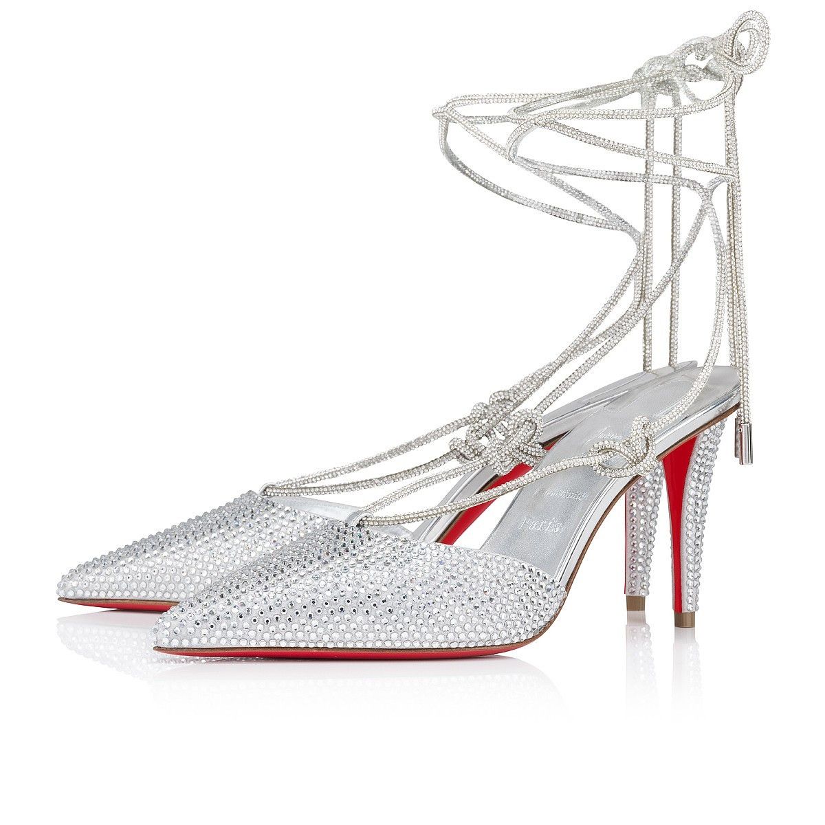 Christian Louboutin o1s1wg110225 Heels in Silver Size US 9 / IT 39 - 2 Thumbnail