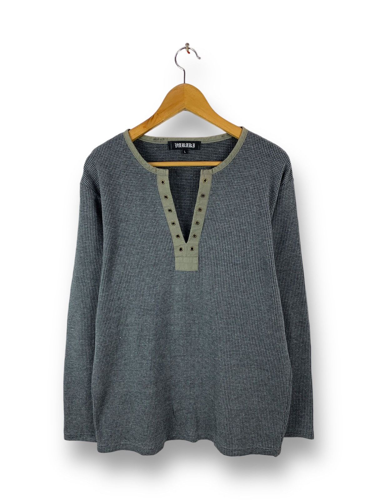 Japanese Brand Steals! Varaki Waffle Tops Vintage Style Army Vikings Size US M / EU 48-50 / 2 - 1 Thumbnail