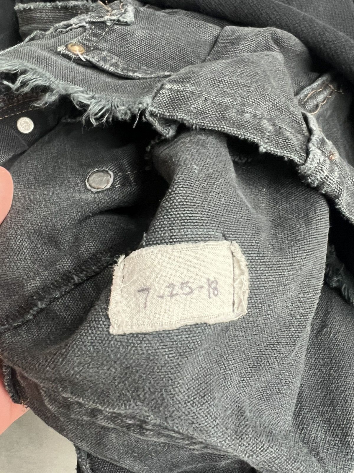 Greg Lauren Greg Lauren 50/50 Black Fleece Canvas High Tech Track Jacket Size US L / EU 52-54 / 3 - 10 Thumbnail