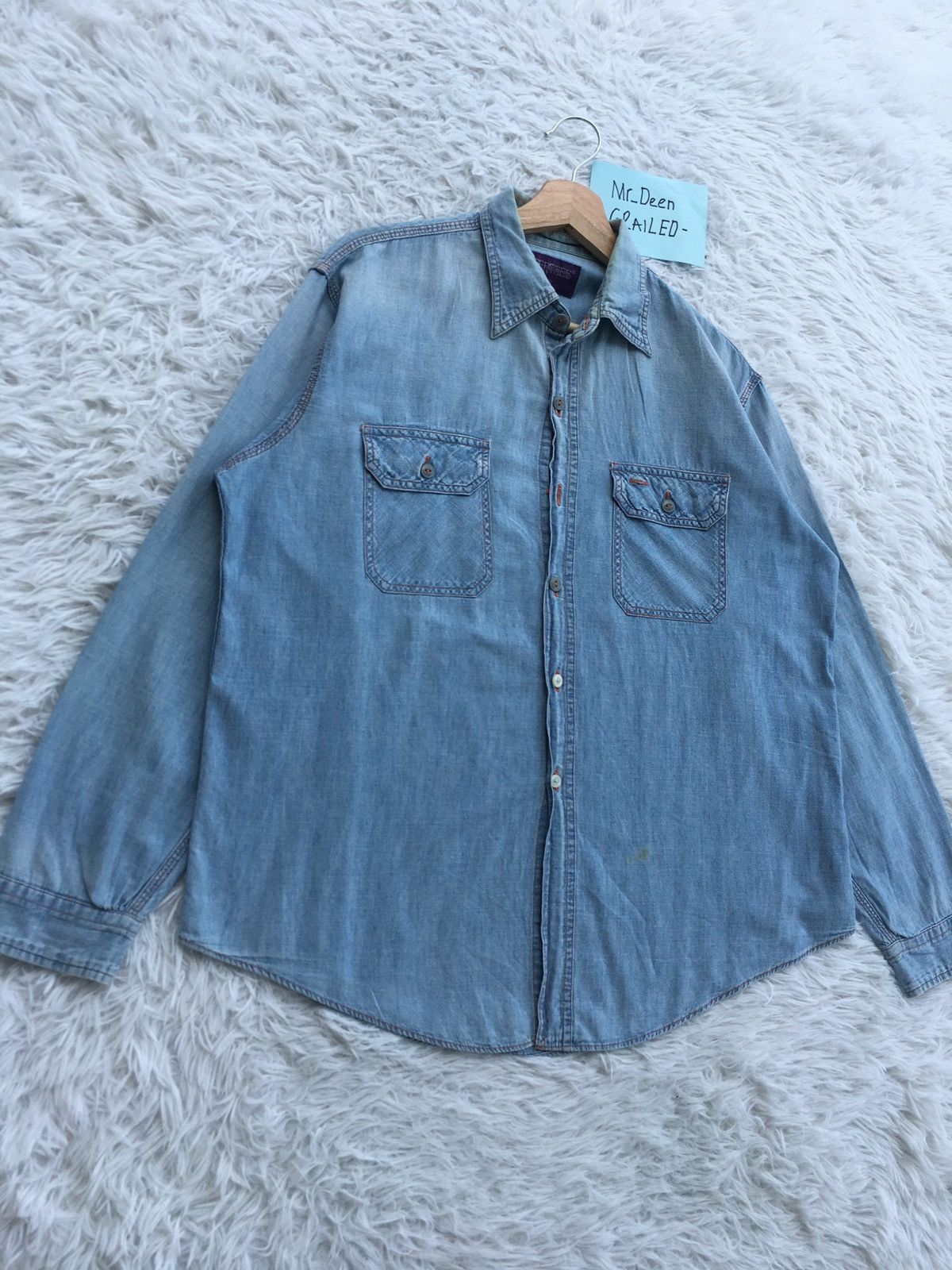 Nepenthes Rare Vintage Nepenthes Jeans Shirt Size US L / EU 52-54 / 3 - 2 Thumbnail