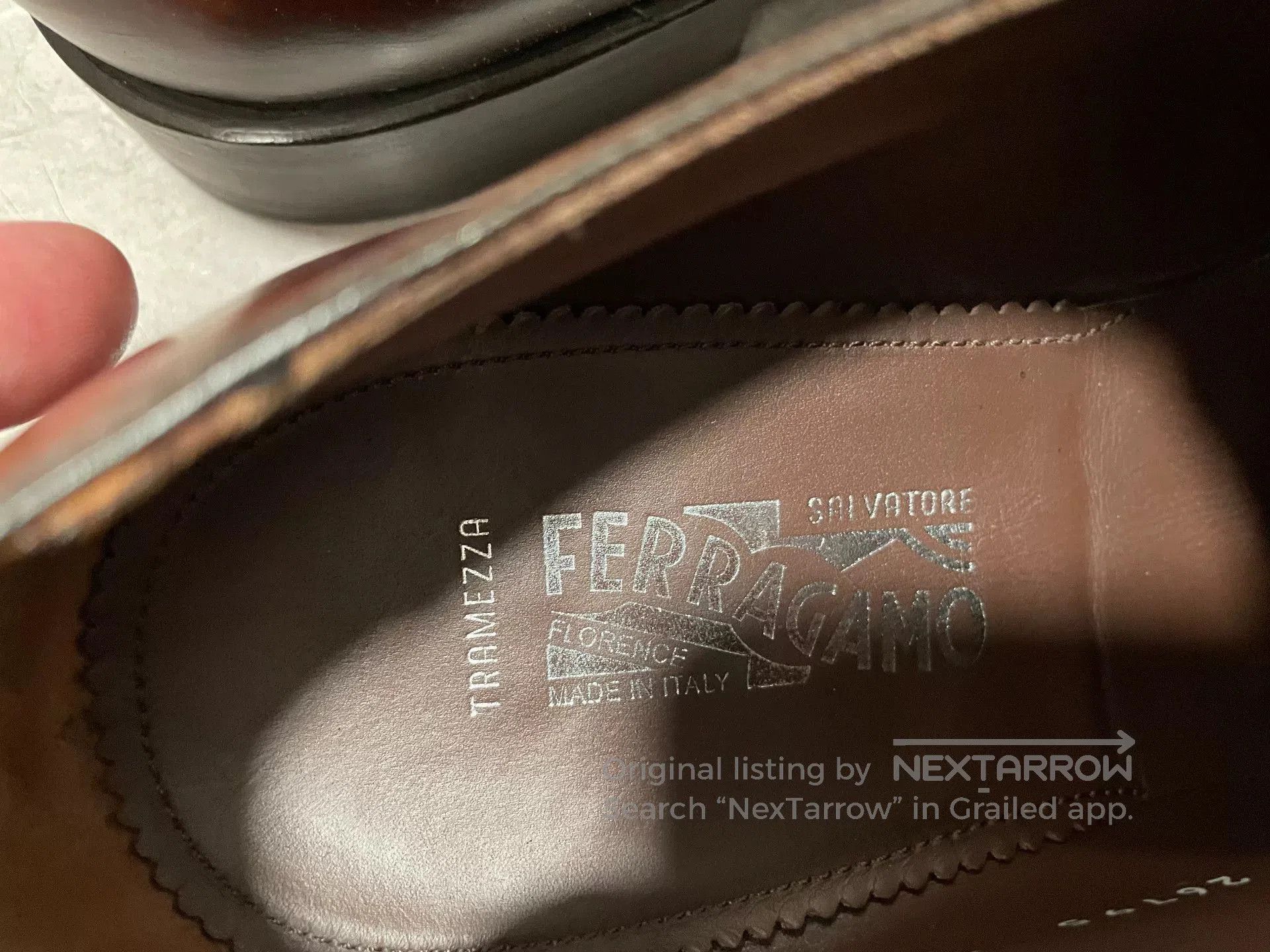 Salvatore Ferragamo Ferragamo Tramezza Men's Leather Shoes. Size US 8.5 / EU 41-42 - 6 Thumbnail