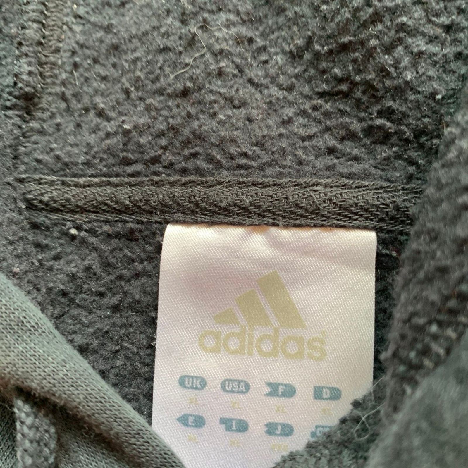 Adidas Vintage Y2K Adidas Hoodie Sweatshirt Size XL Black Rare Size US XL / EU 56 / 4 - 3 Thumbnail